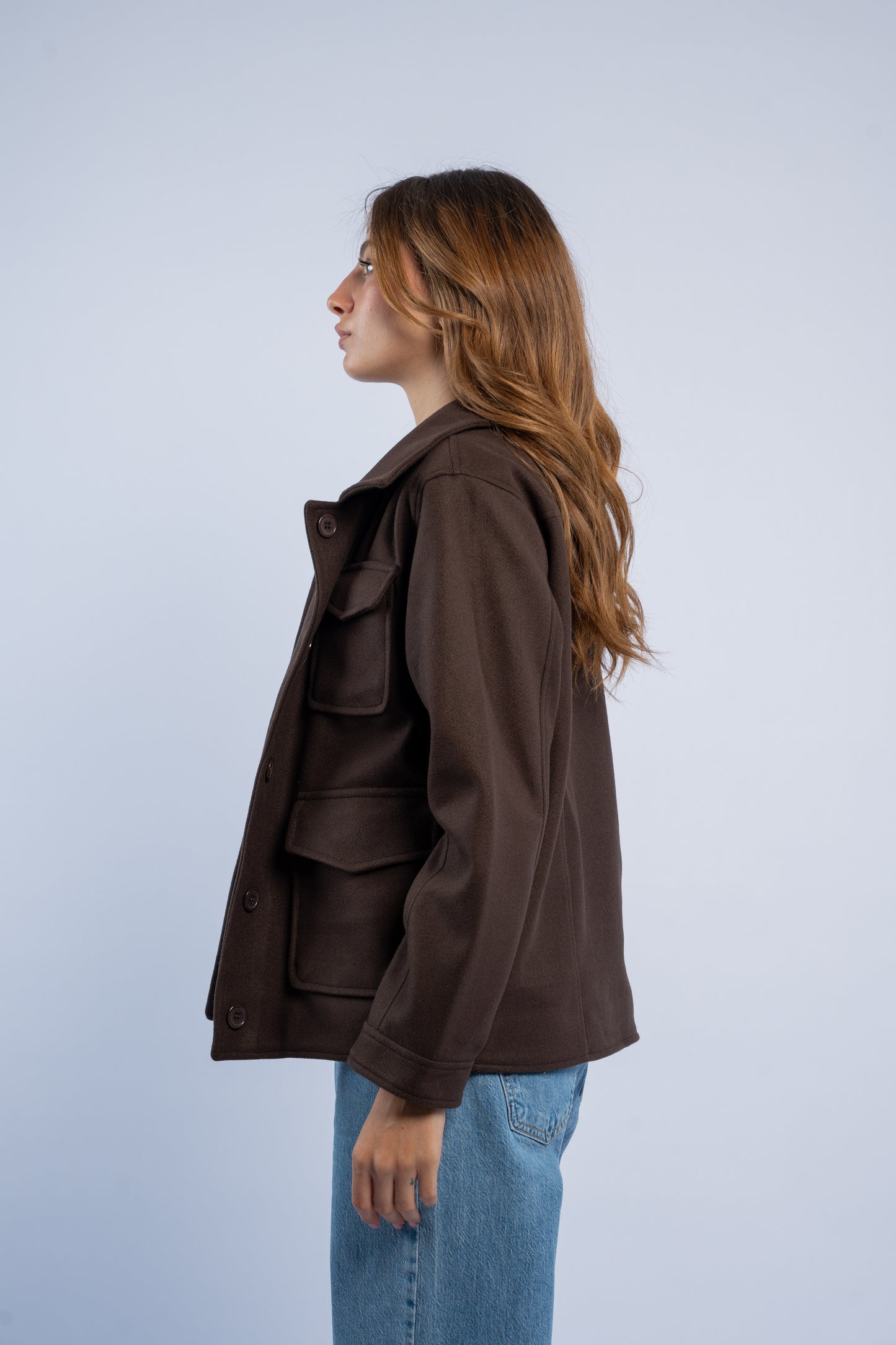 Jacket with front pockets