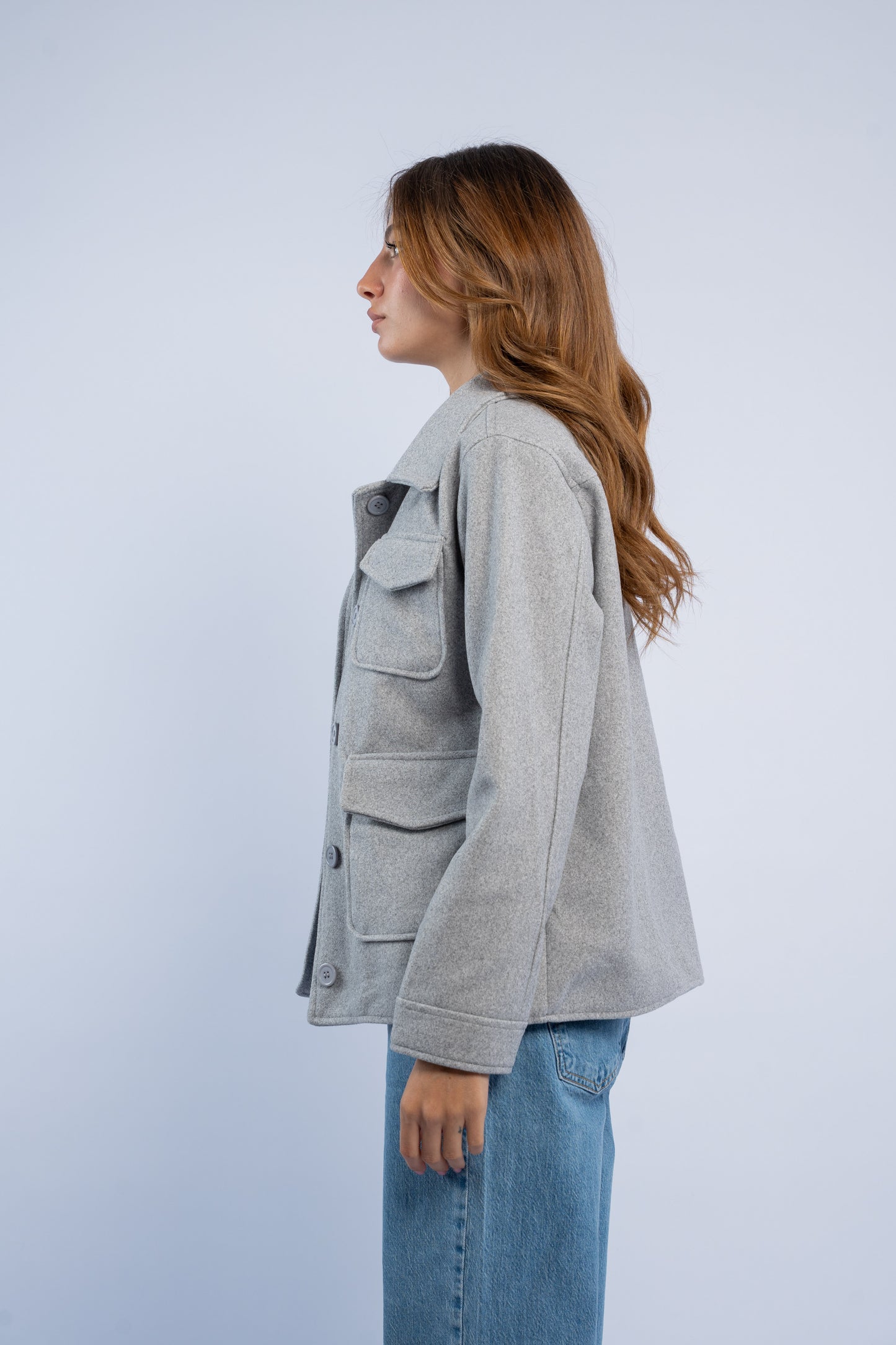 Jacket with front pockets