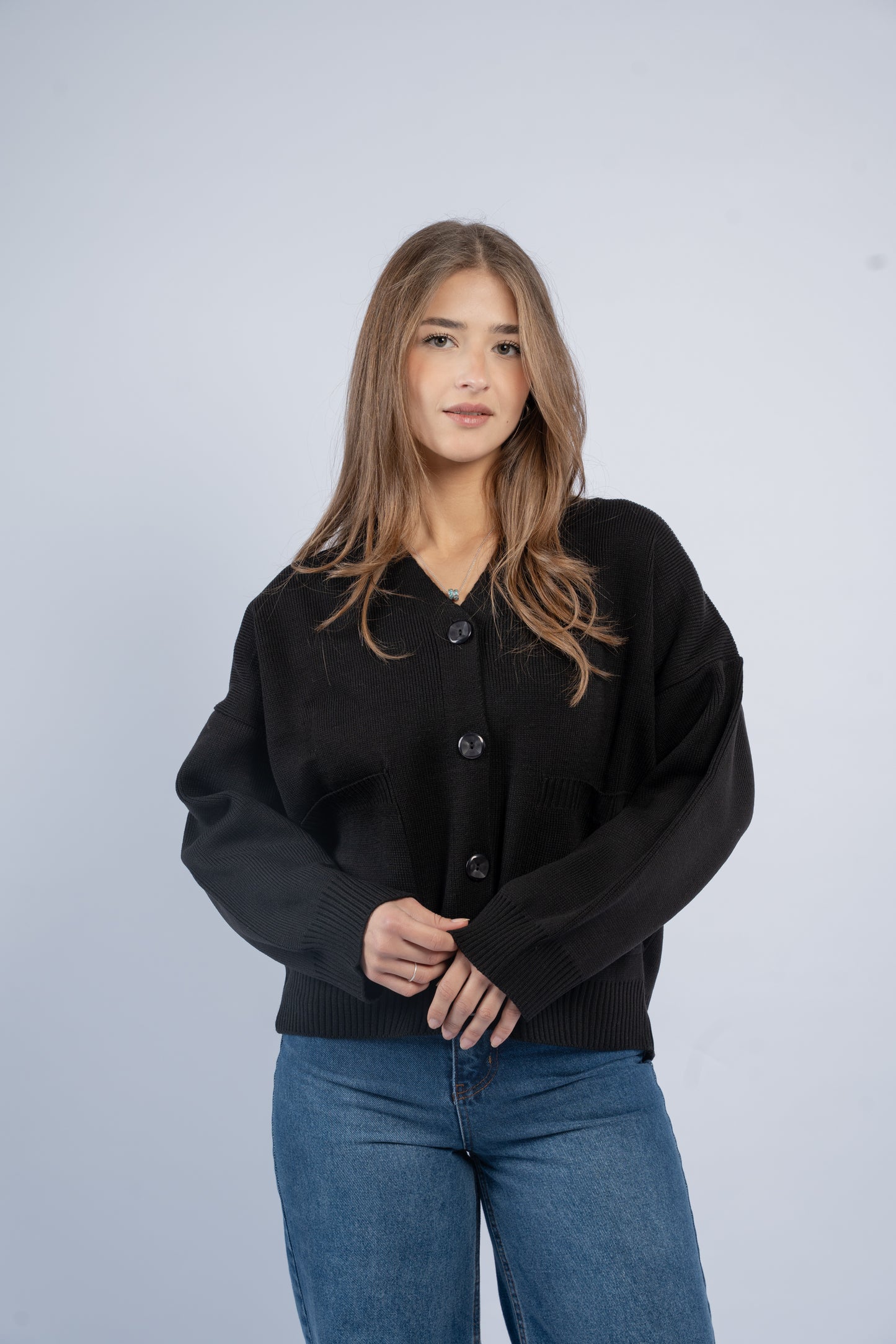 Oversized knit cardigan