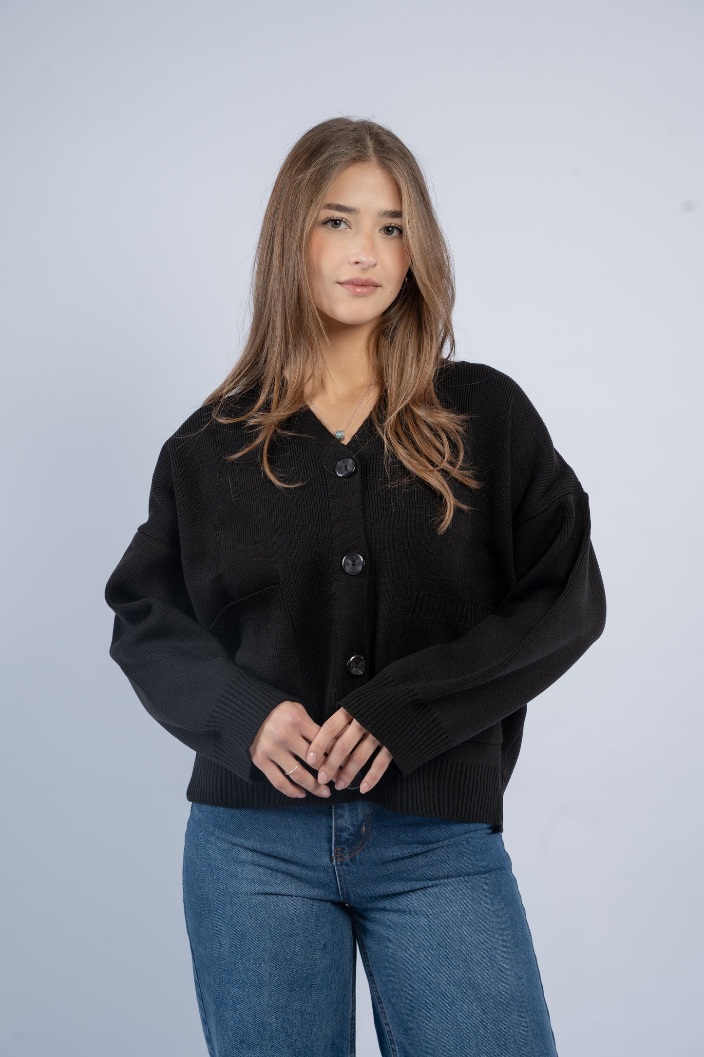 Oversized knit cardigan