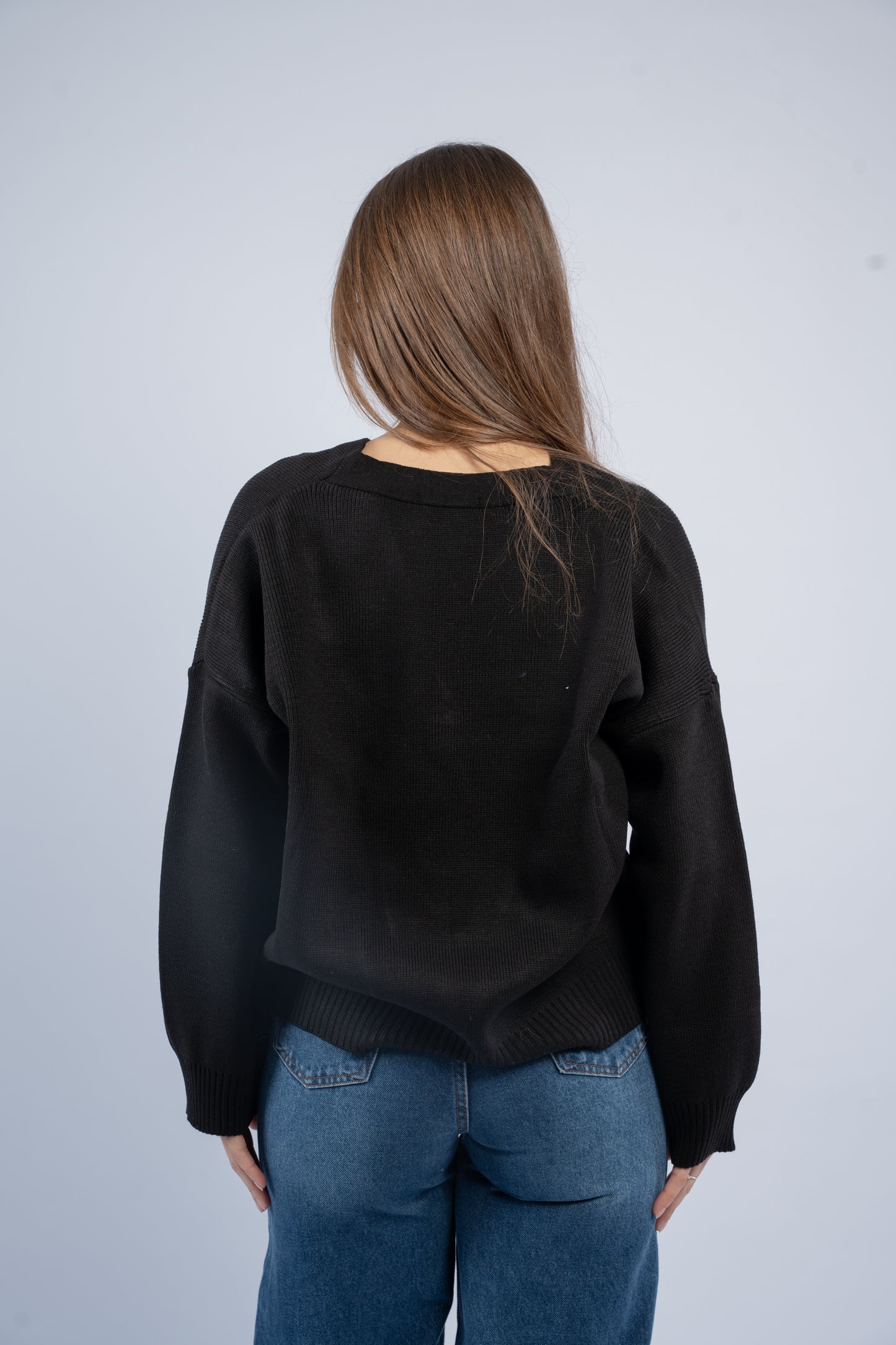 Oversized knit cardigan