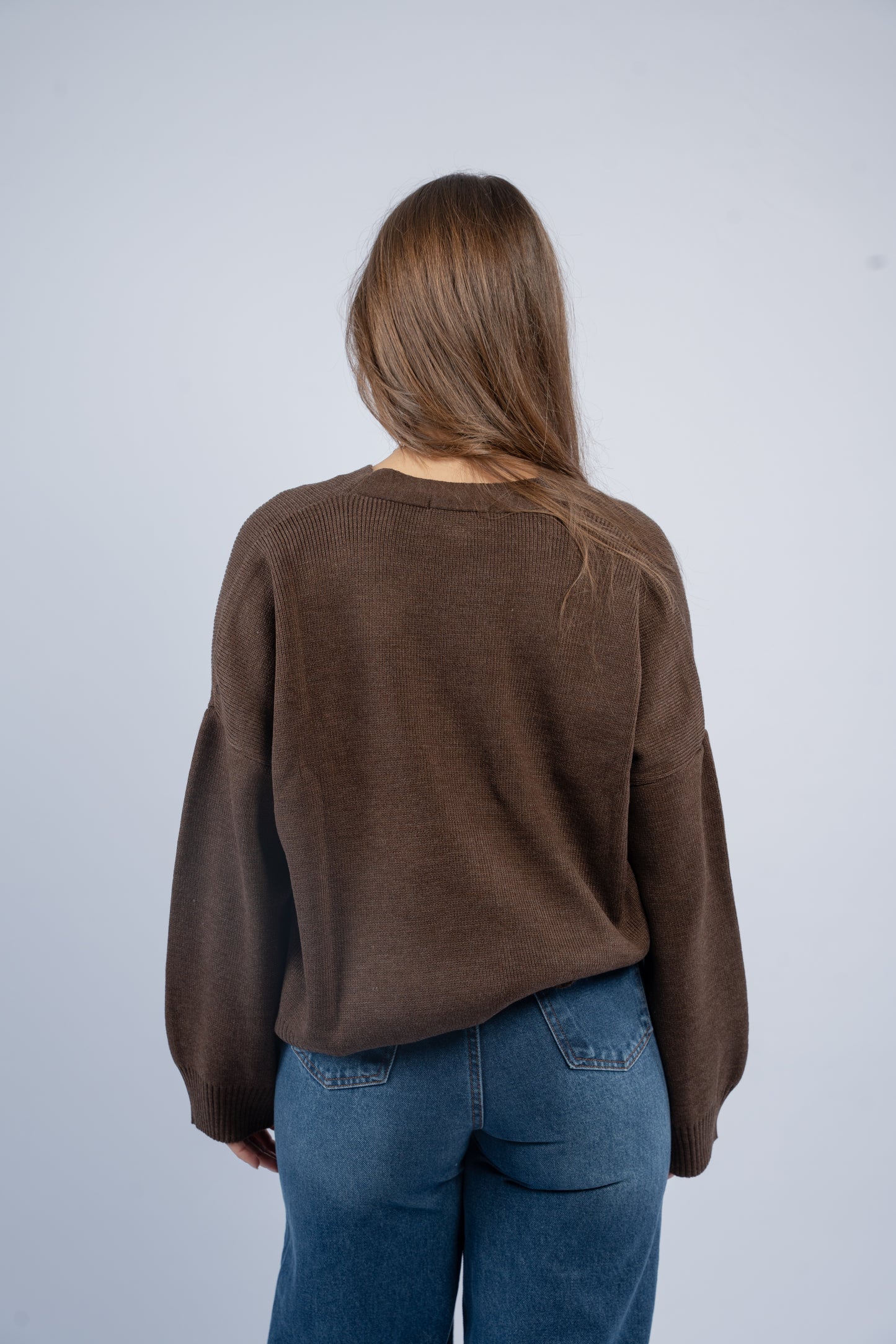 Oversized knit cardigan