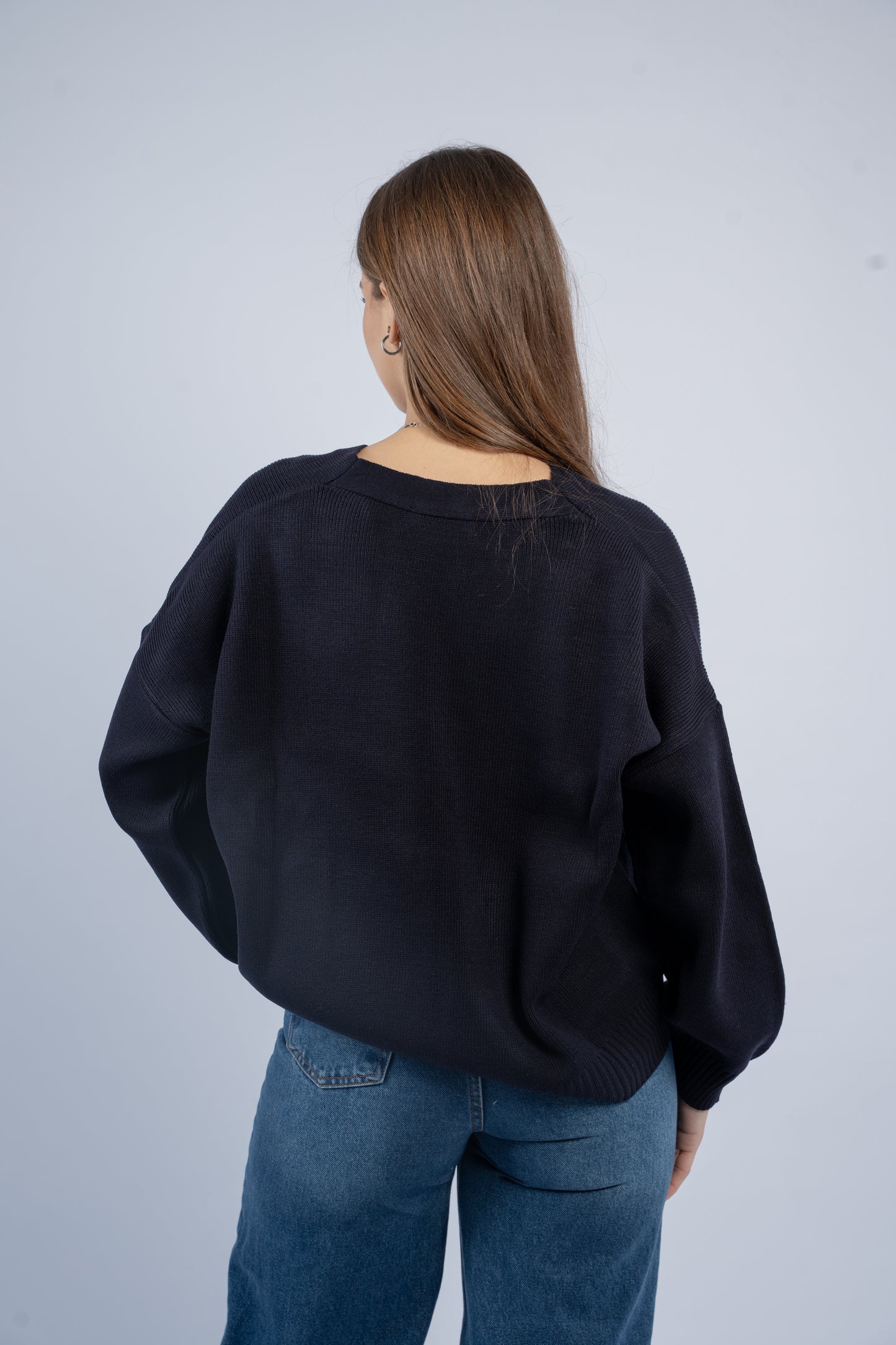 Oversized knit cardigan