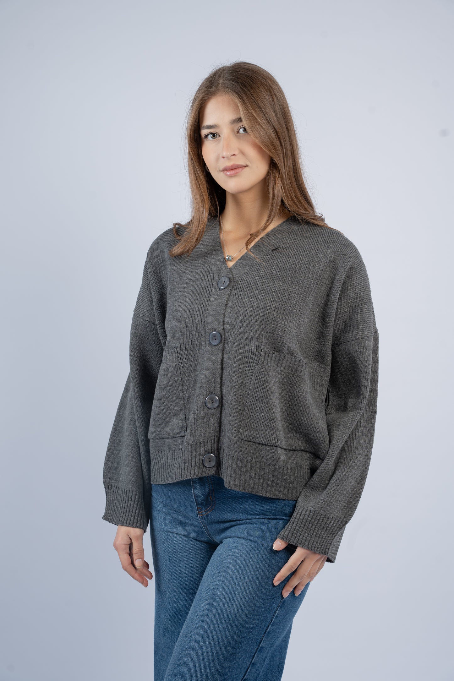 Oversized knit cardigan