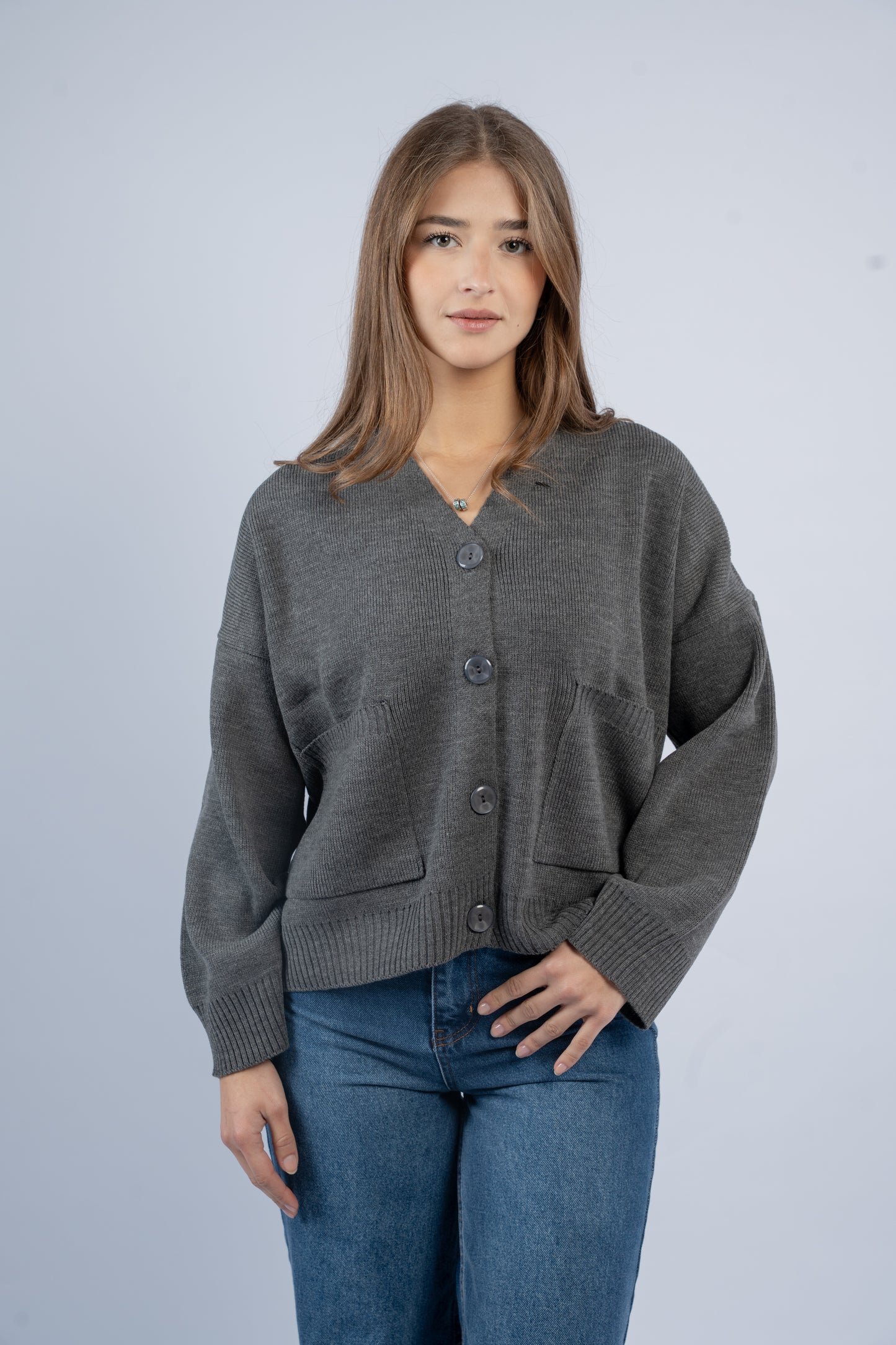 Oversized knit cardigan