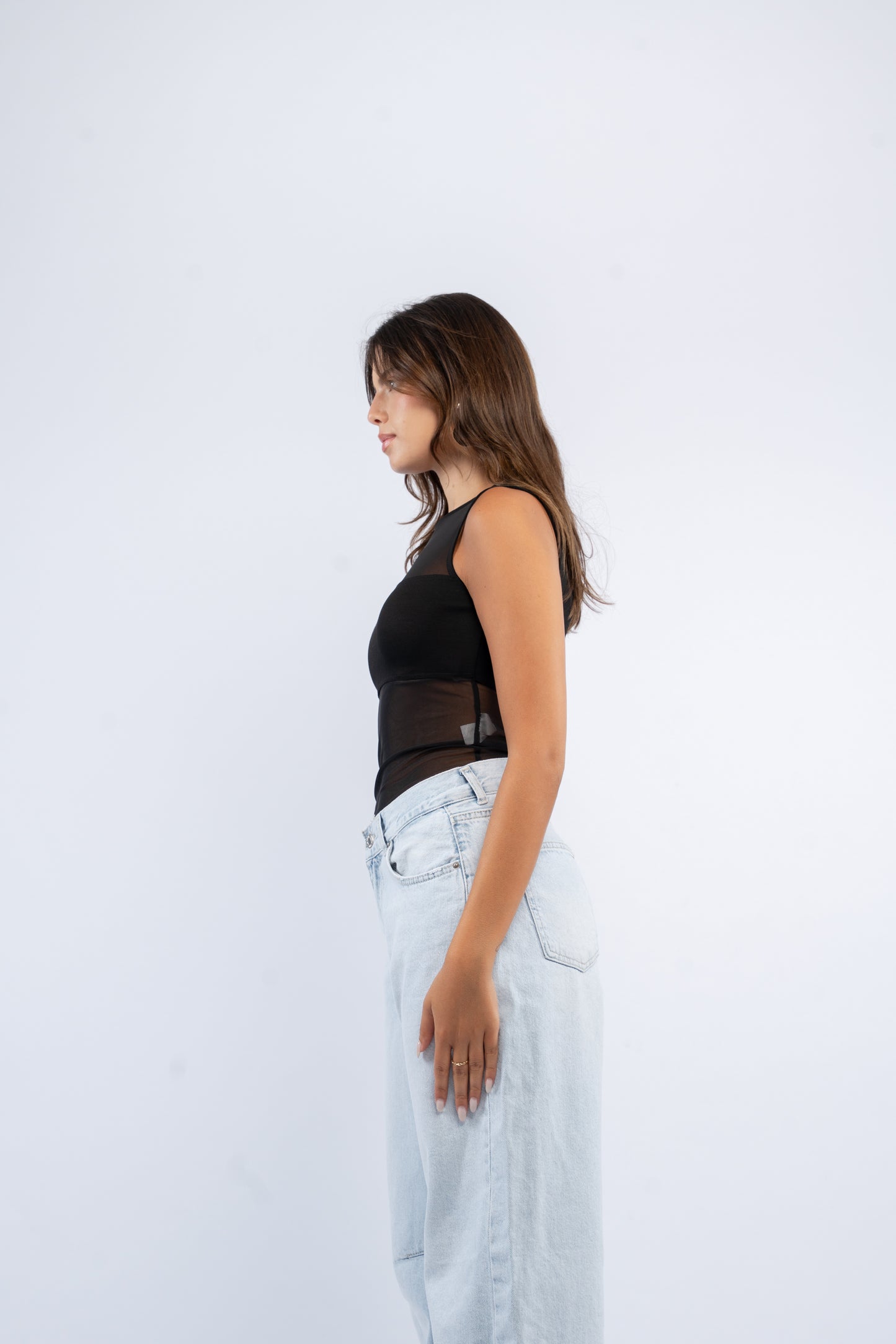 Mesh layer bodysuit