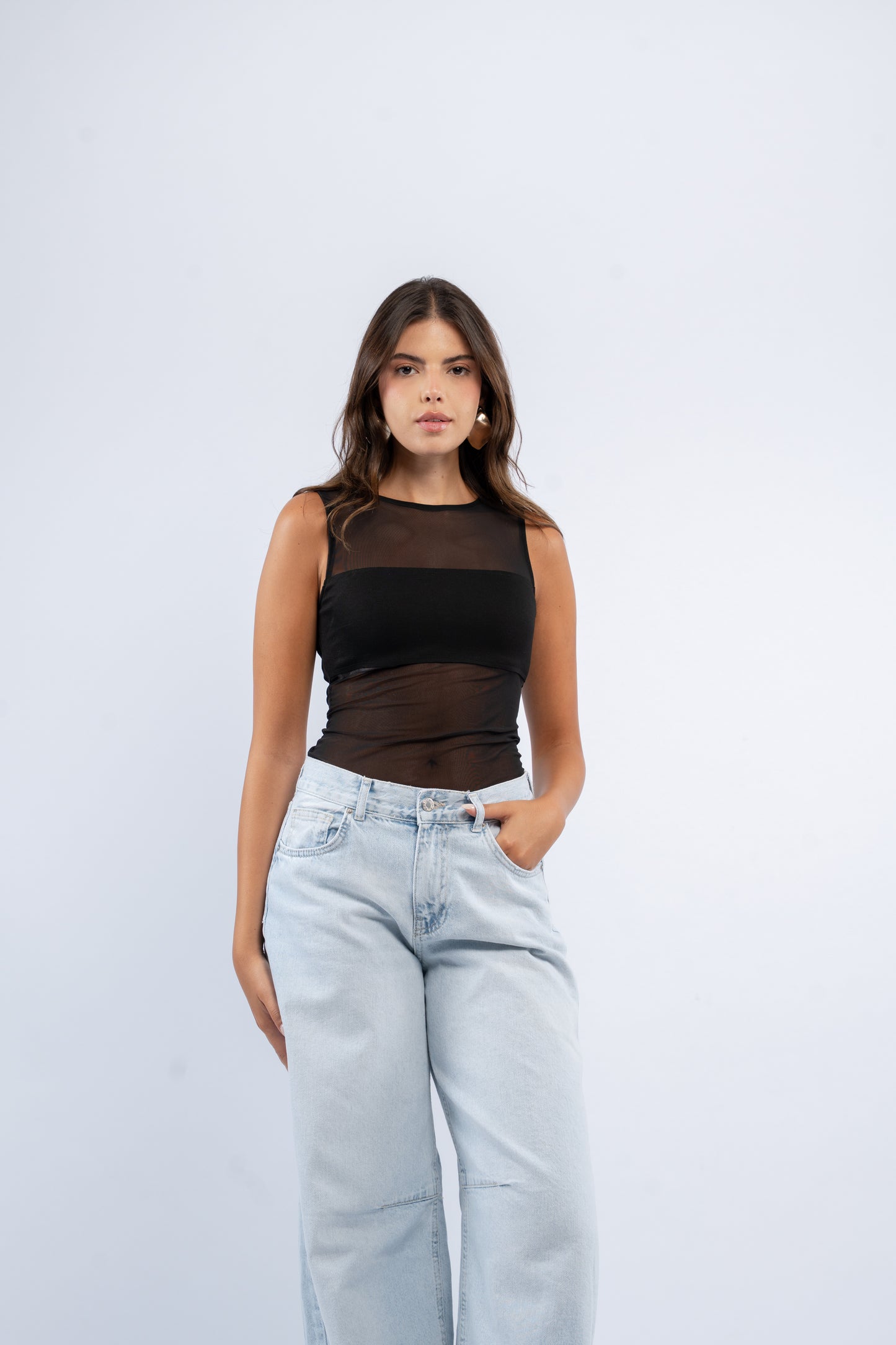 Mesh layer bodysuit