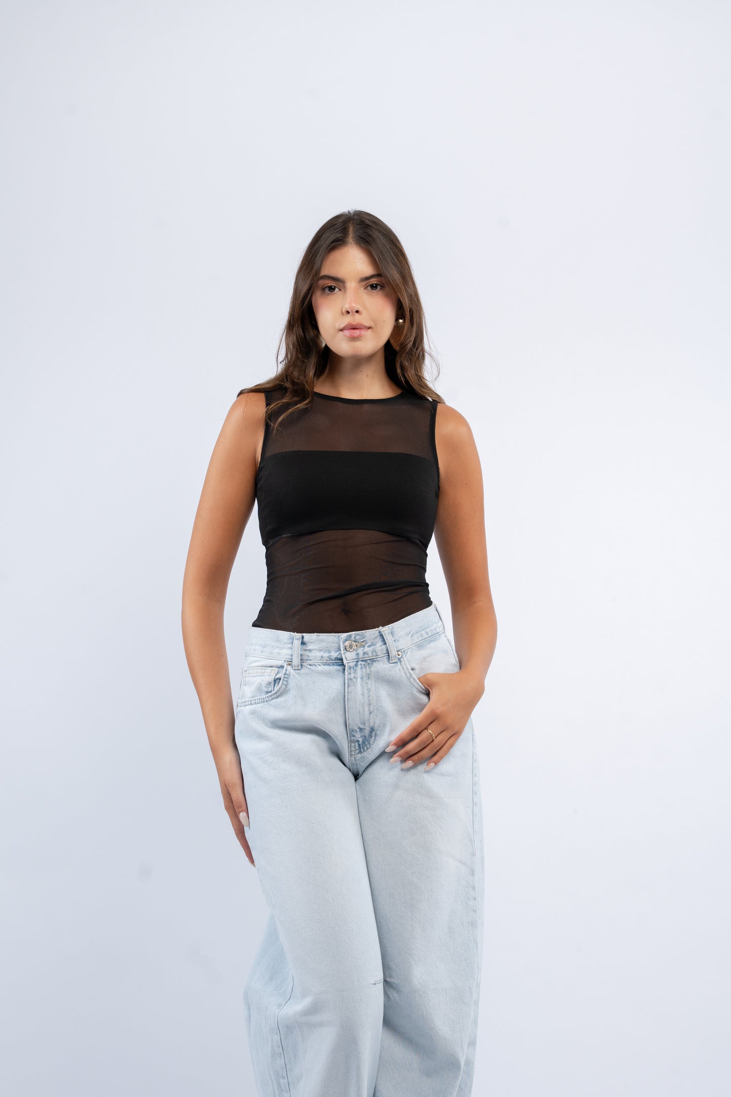 Mesh layer bodysuit
