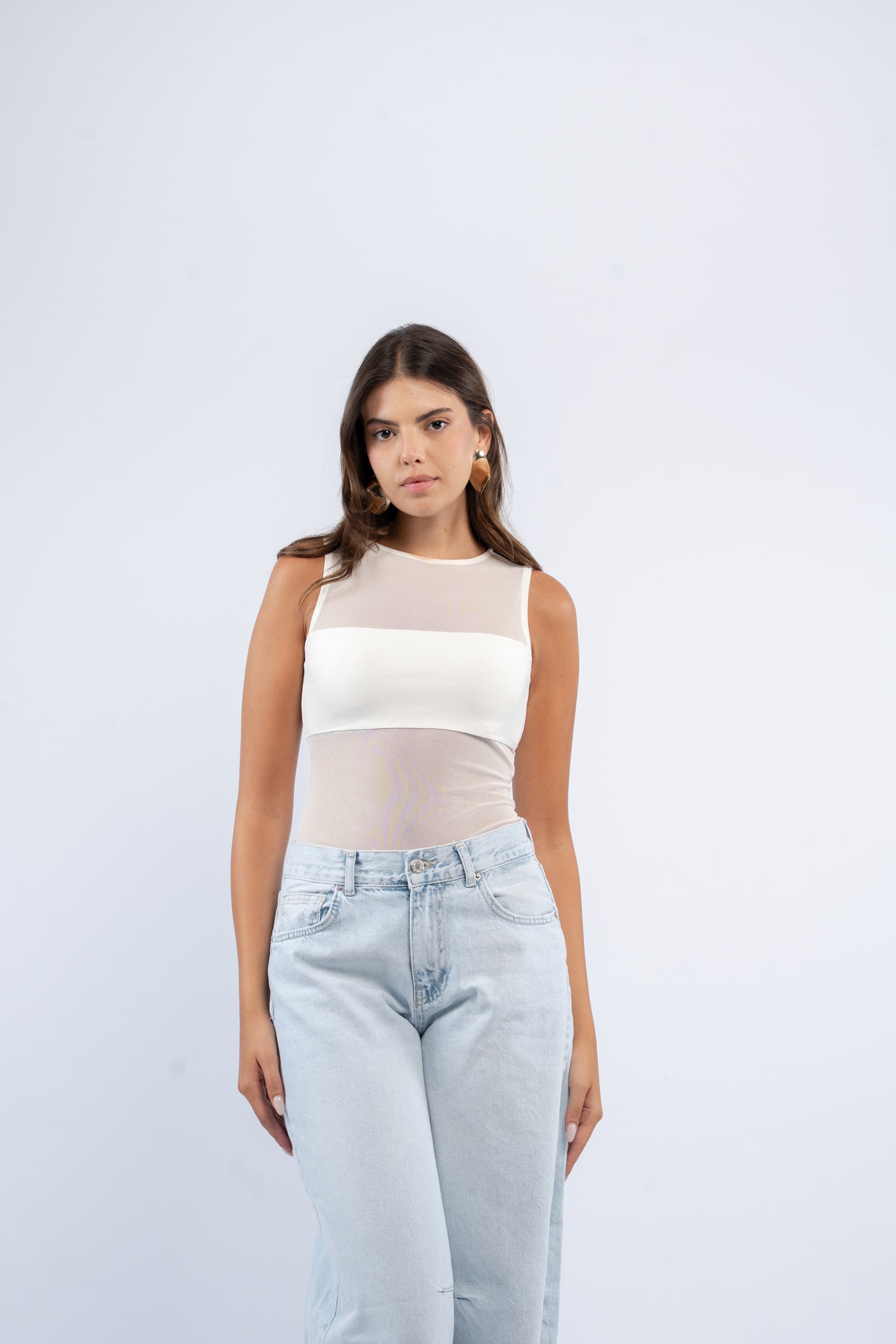 Mesh layer bodysuit