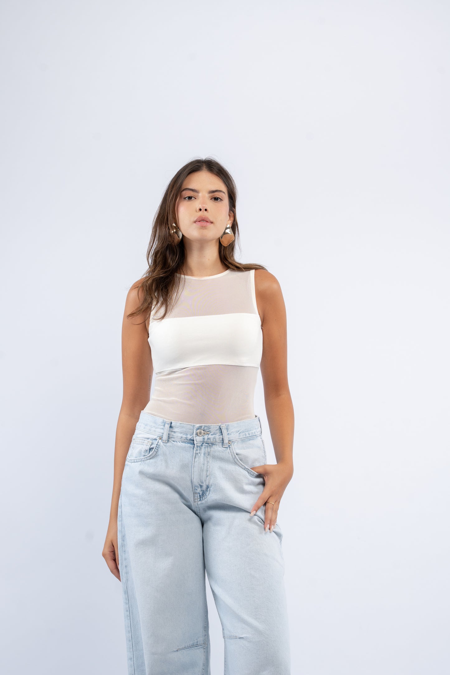 Mesh layer bodysuit
