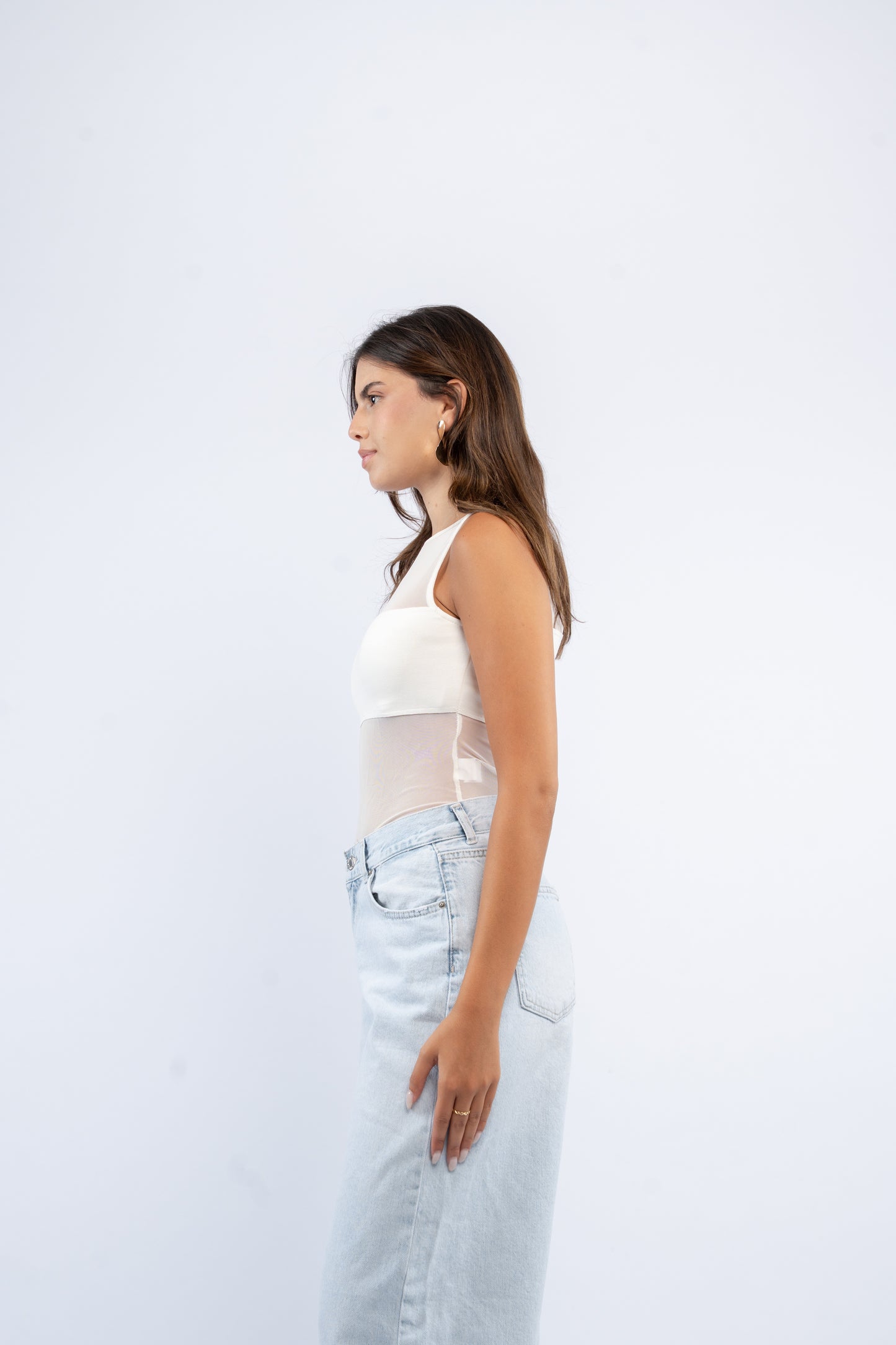 Mesh layer bodysuit