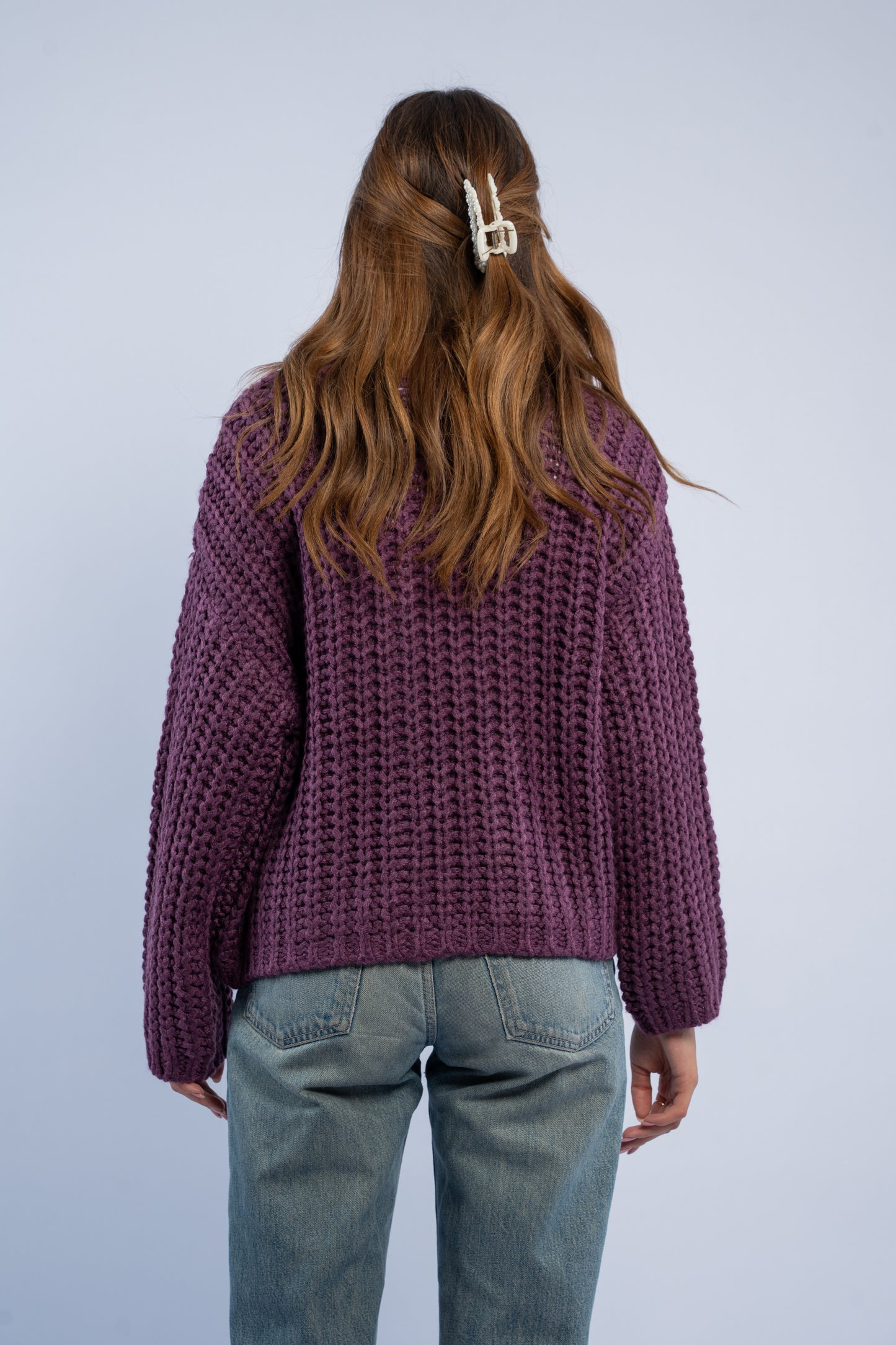 Cardigan with gold buttons