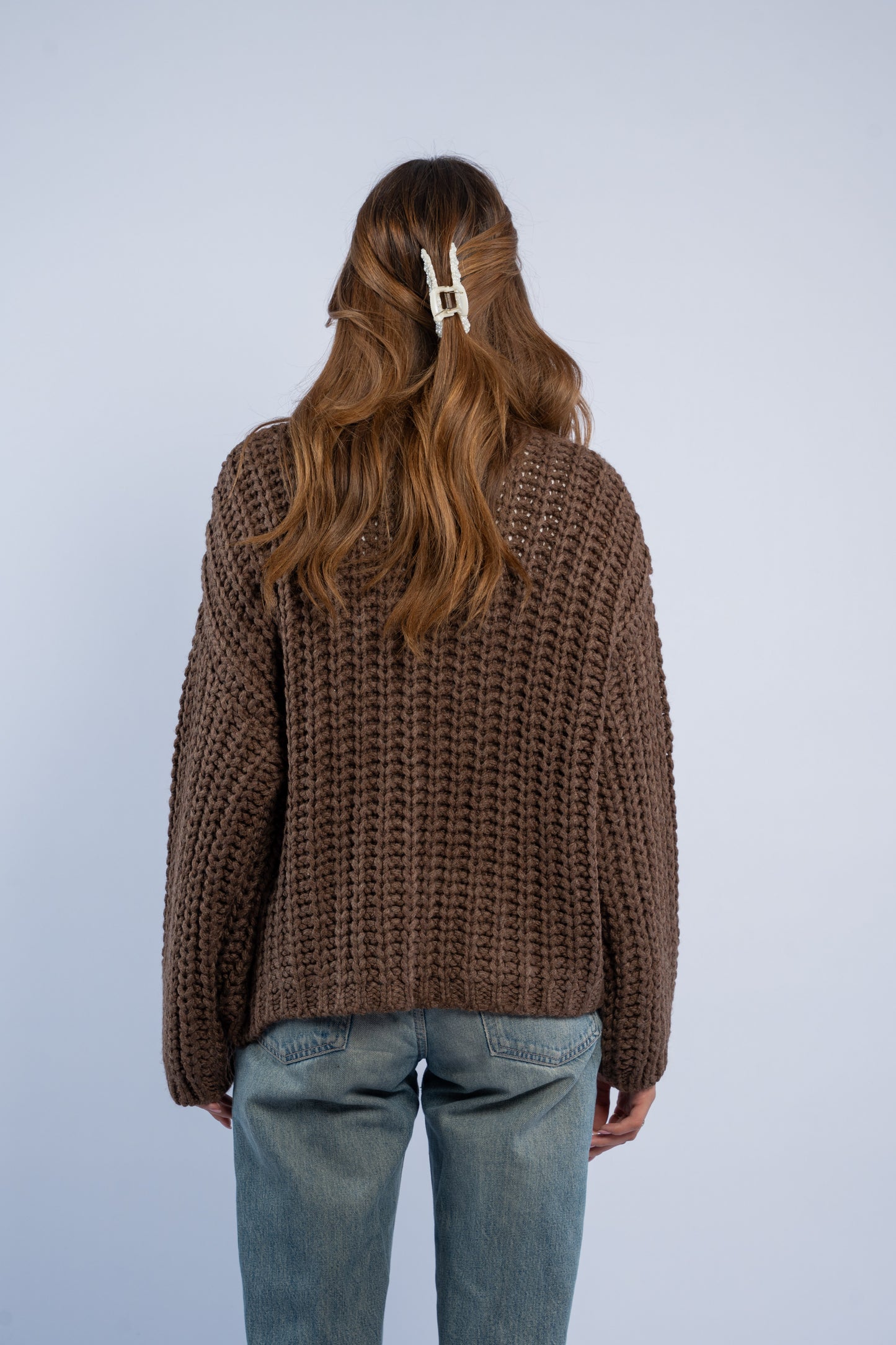 Cardigan with gold buttons