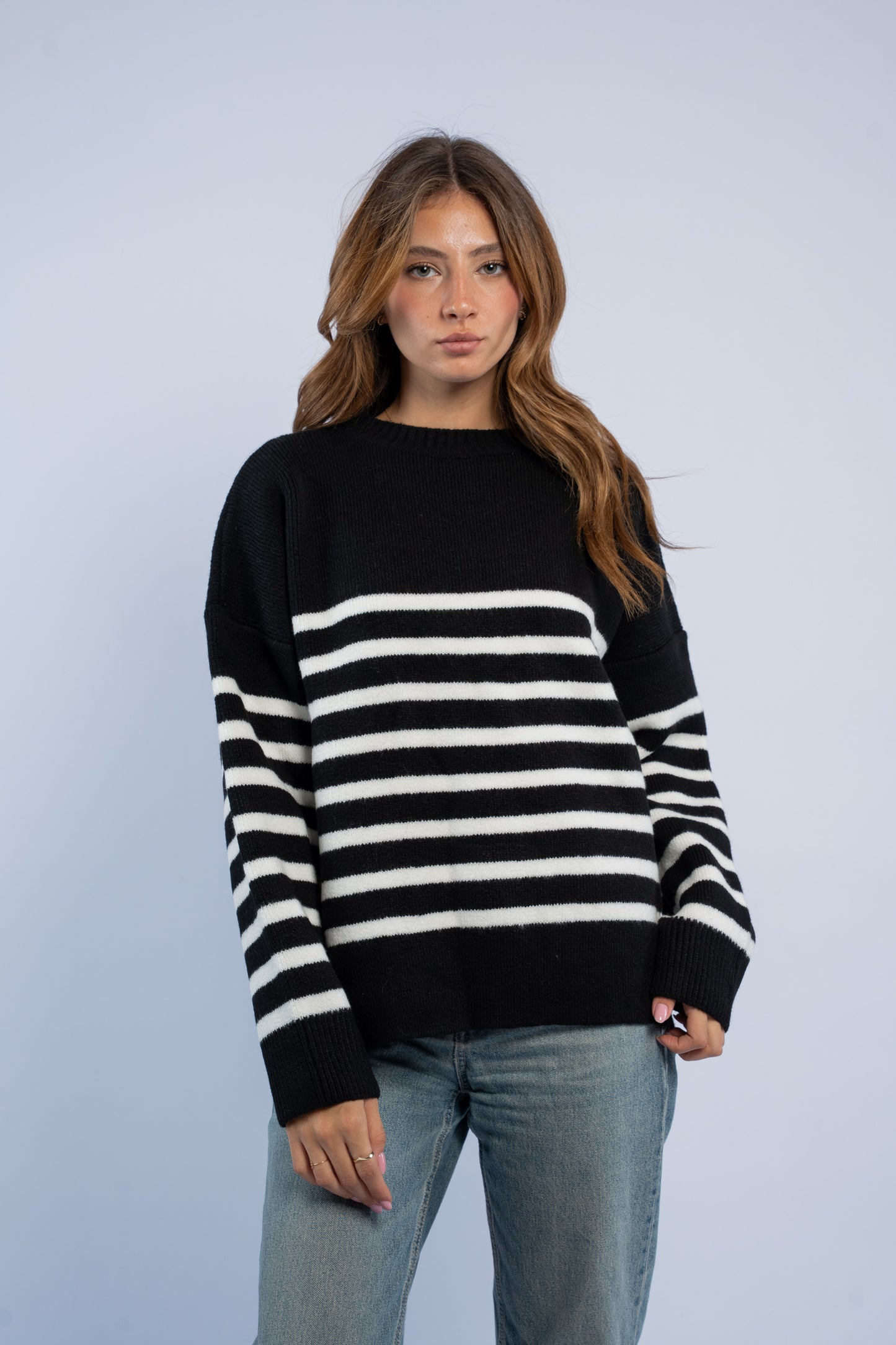 Mohair striped top