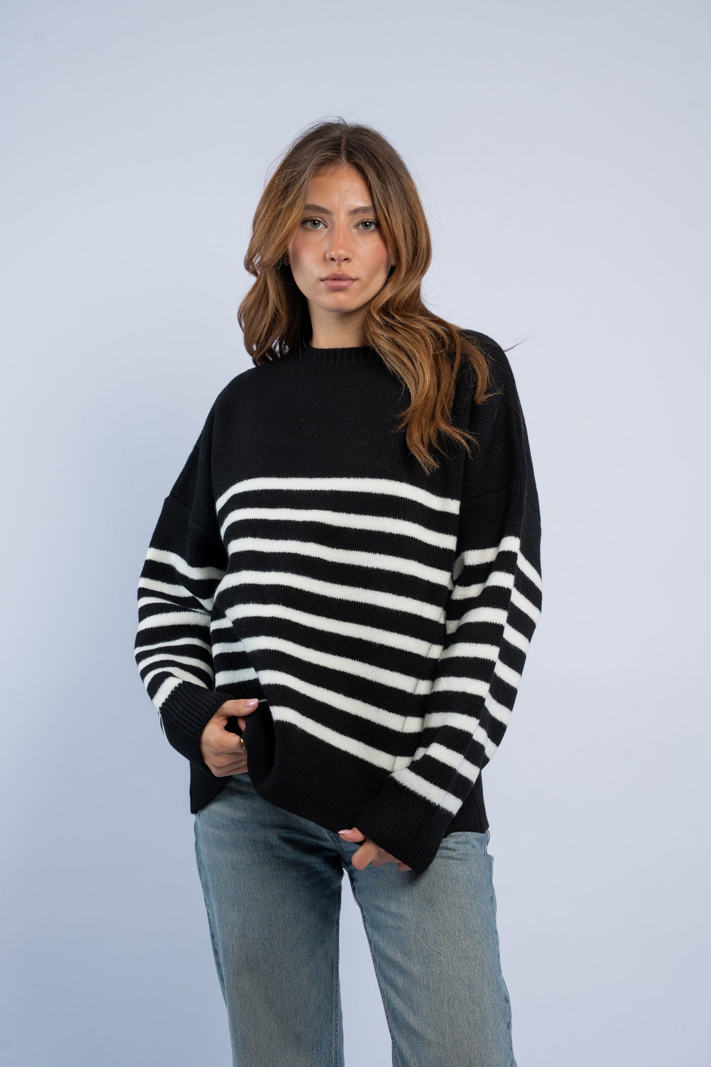 Mohair striped top