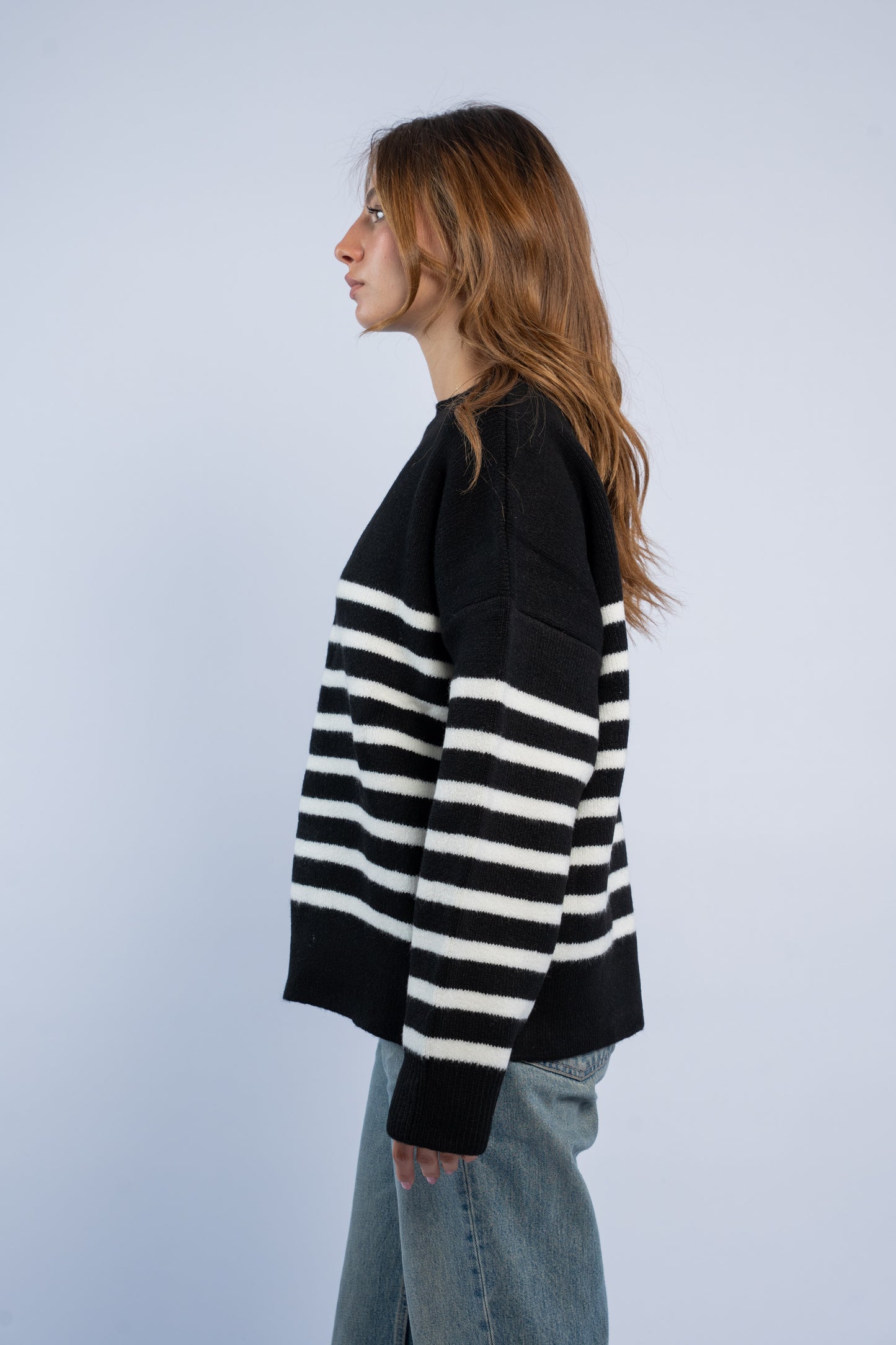 Mohair striped top