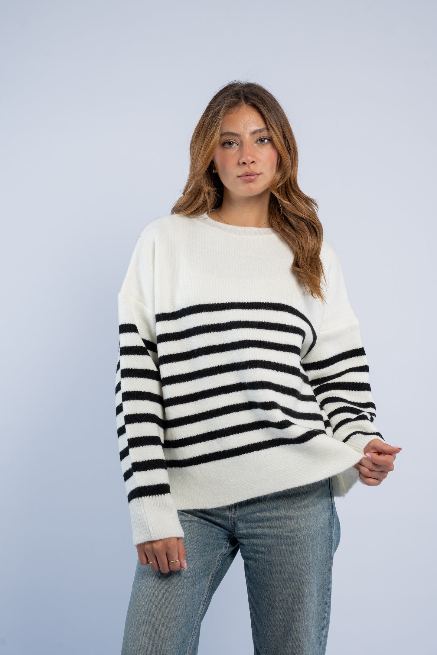 Mohair striped top