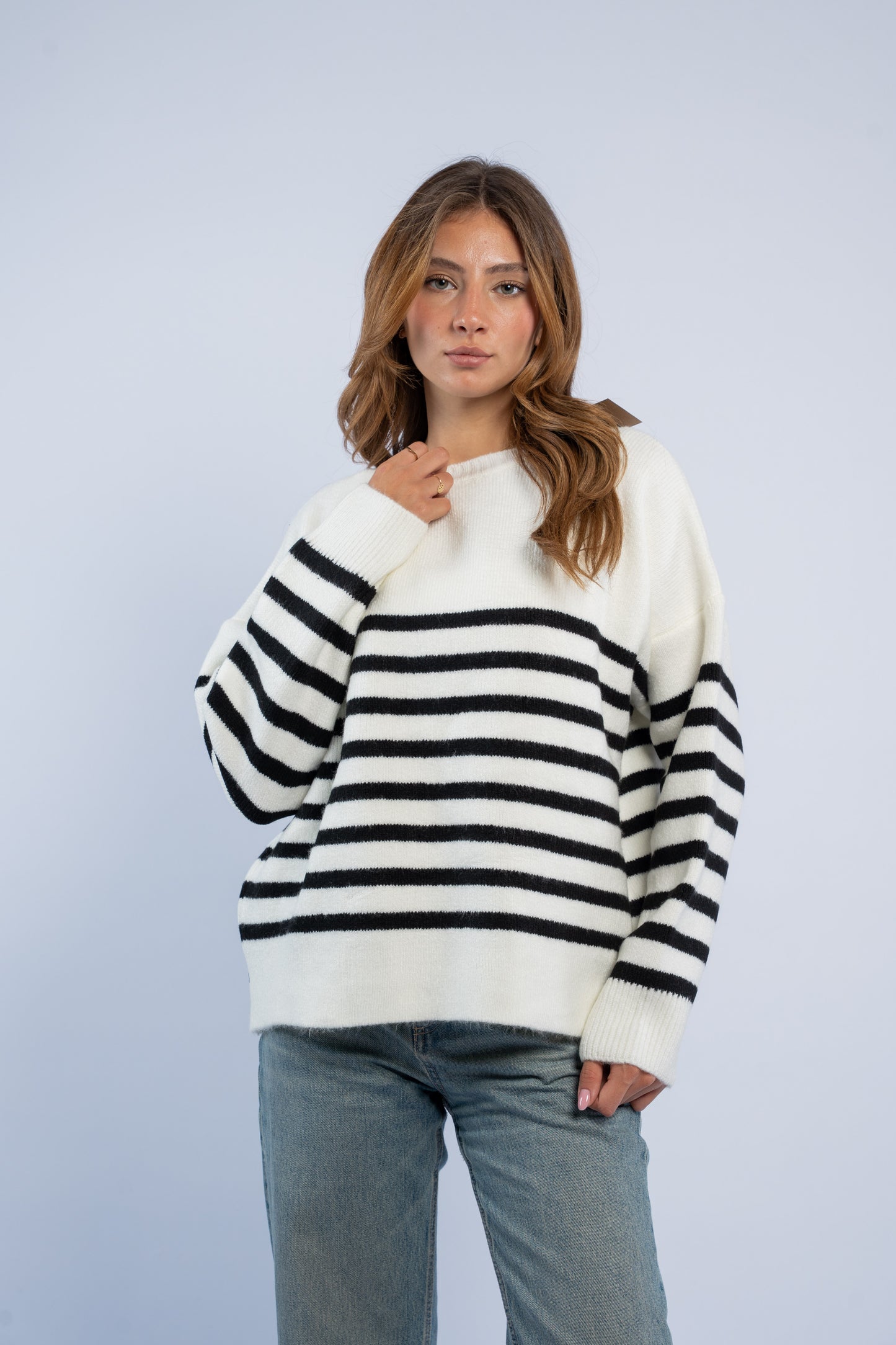 Mohair striped top