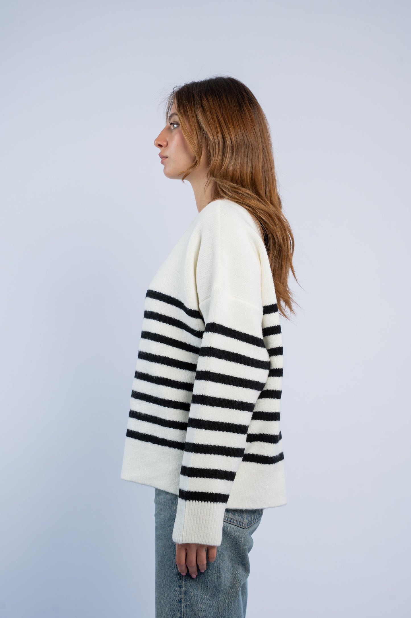 Mohair striped top