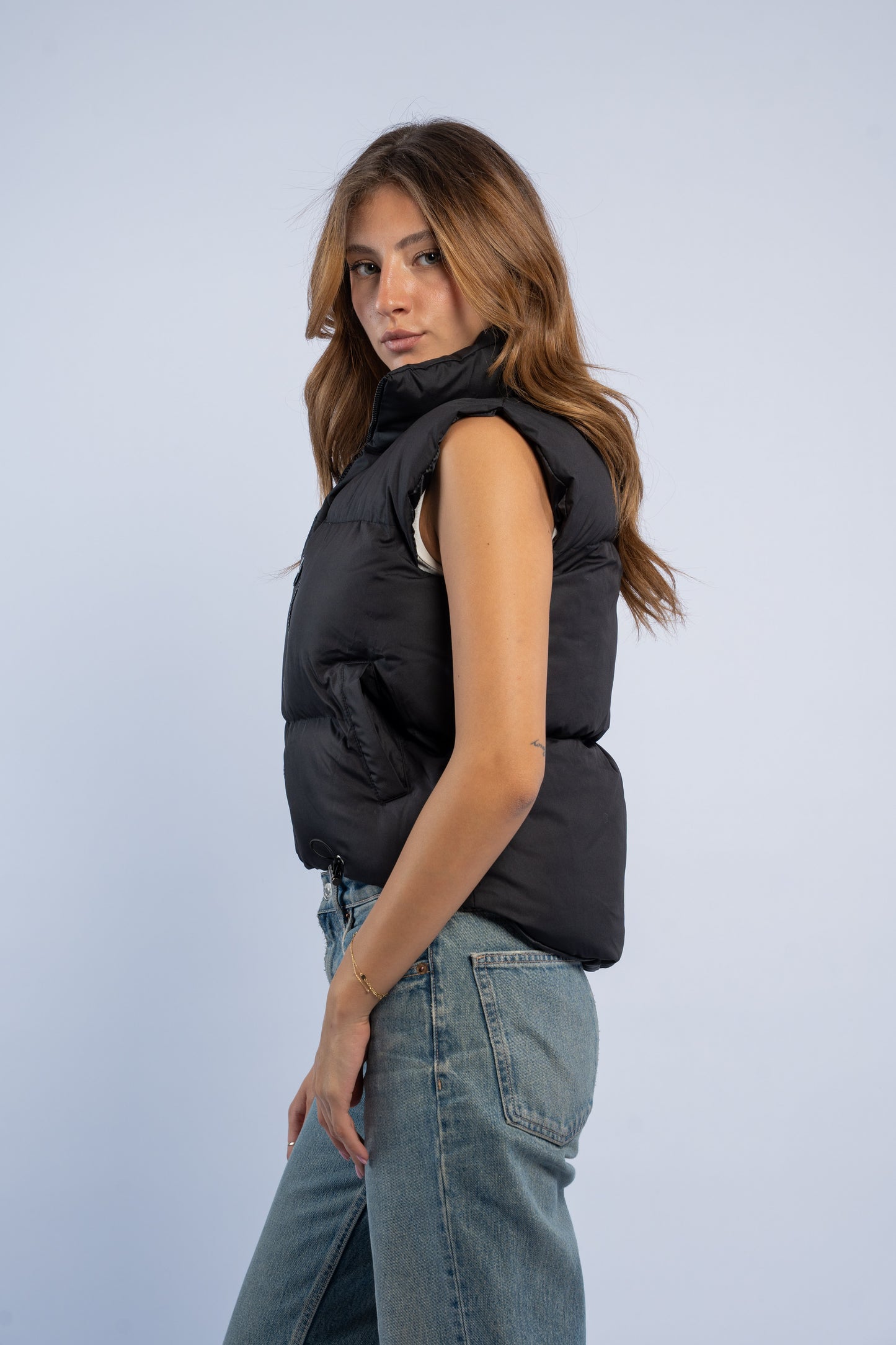 Black Puffer Vest
