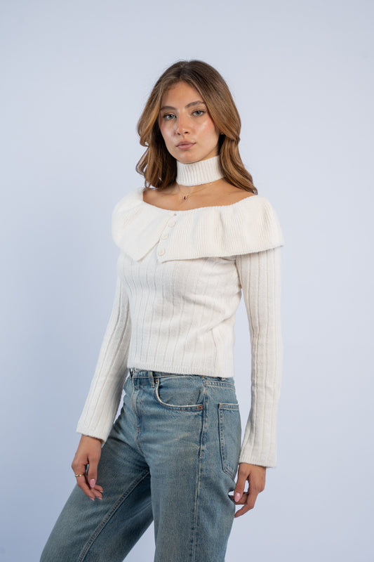 Coquette wool top