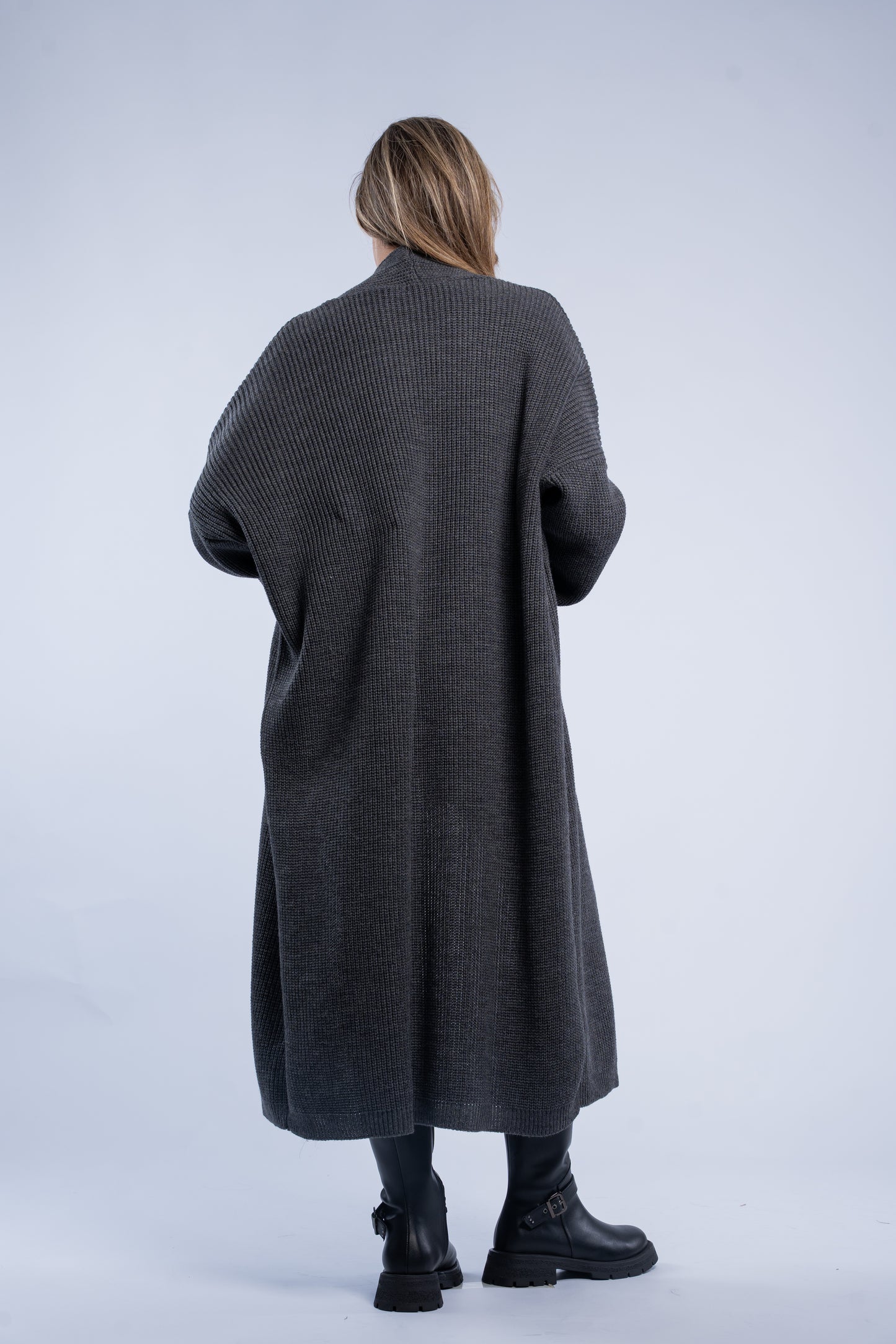 Maxi wool cardigan