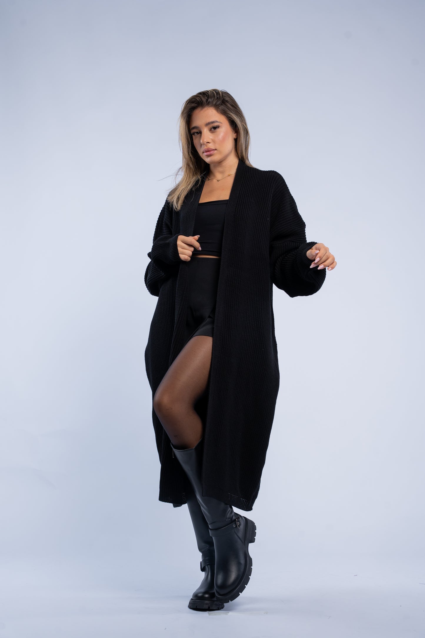 Maxi wool cardigan