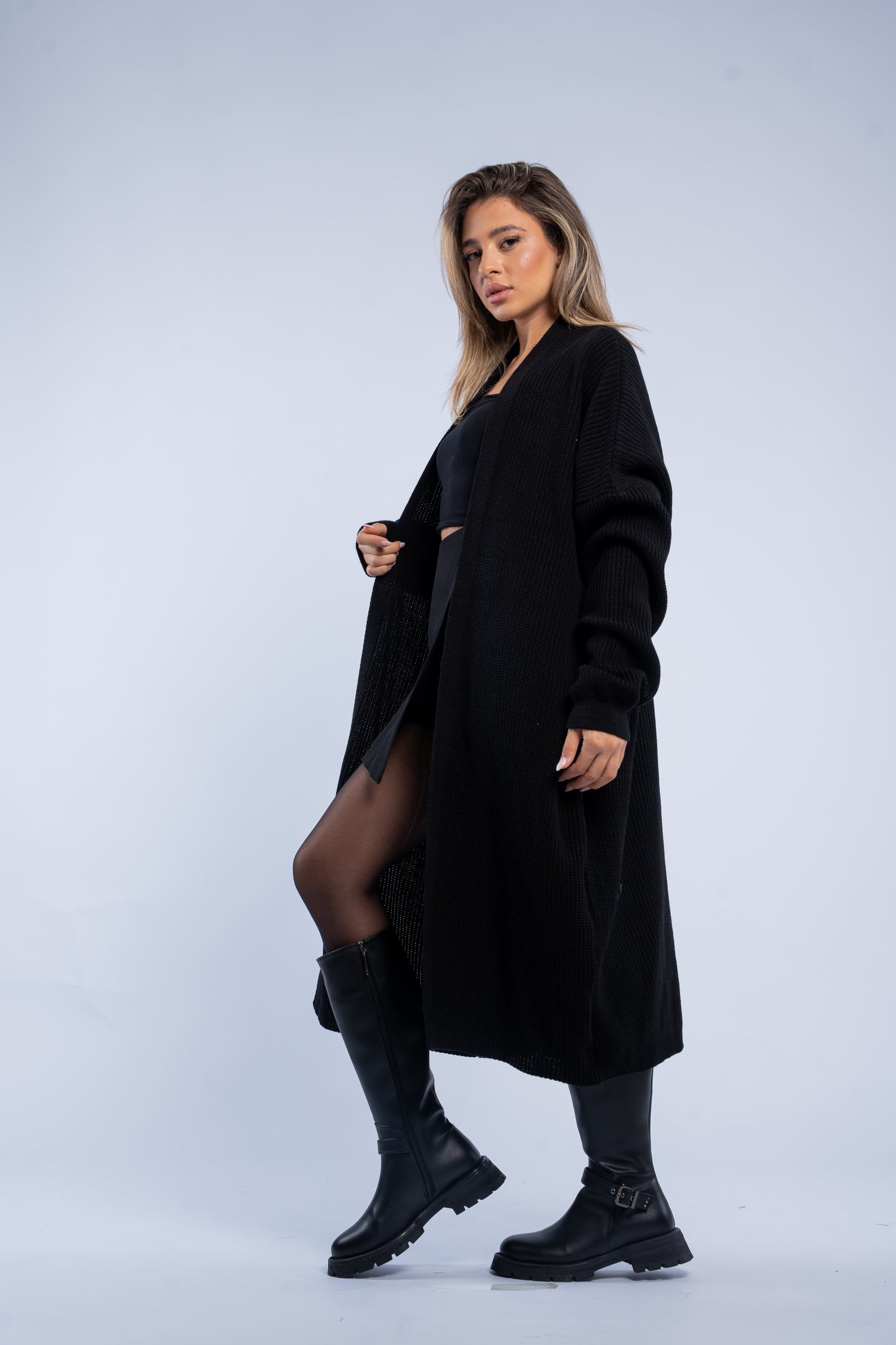 Maxi wool cardigan