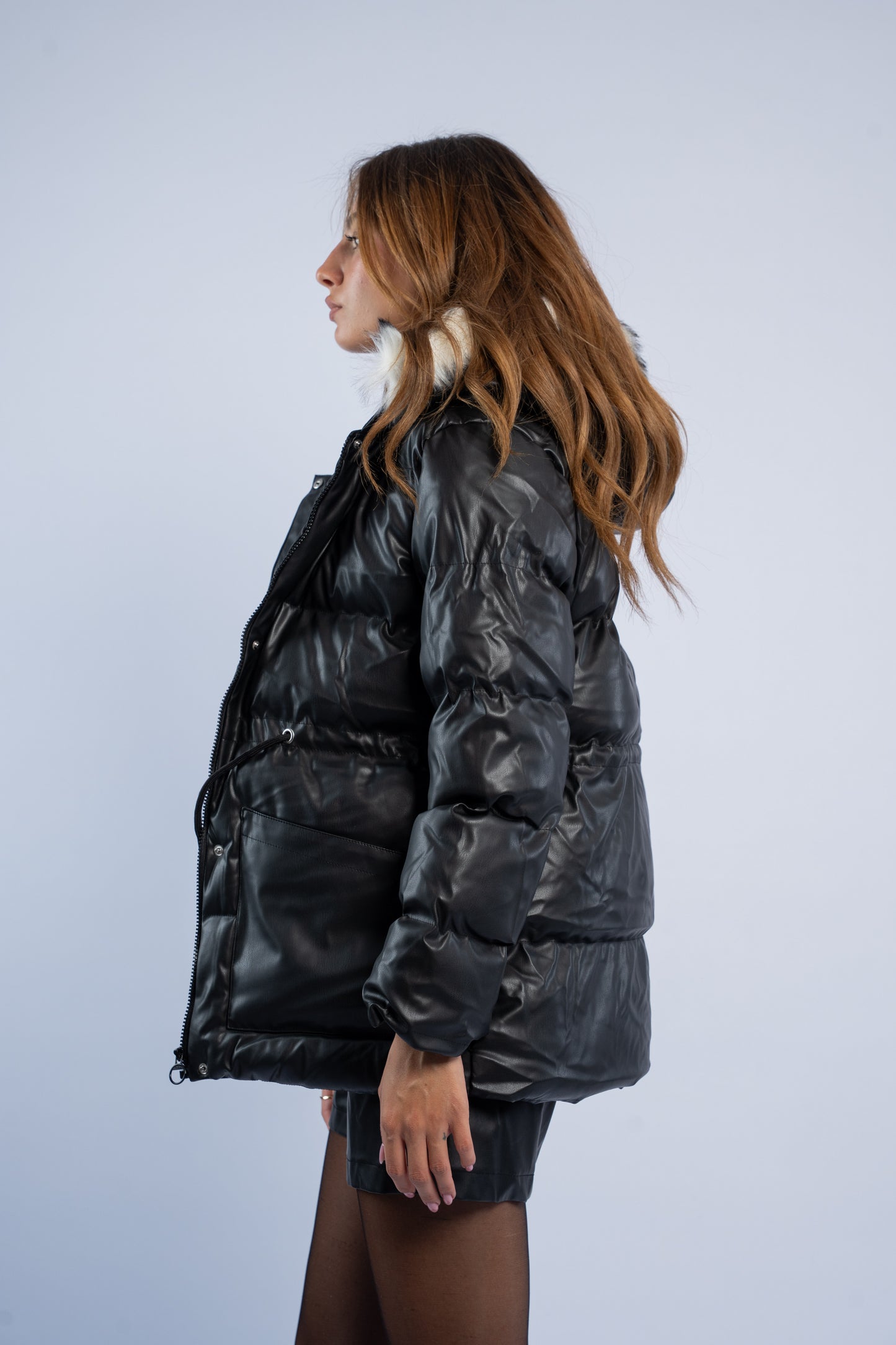 Puff Leather Jacket