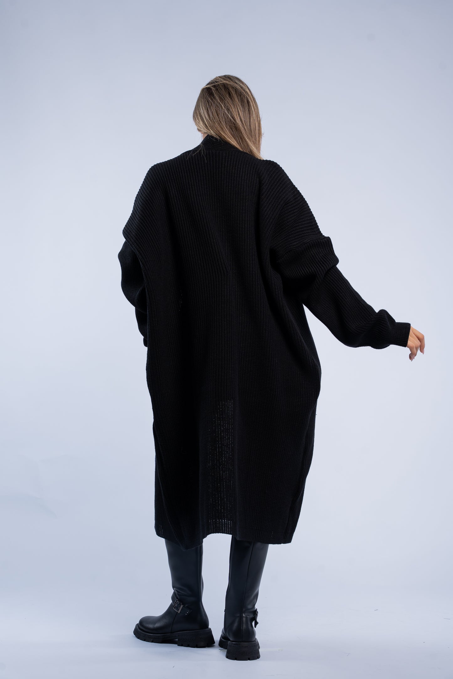 Maxi wool cardigan