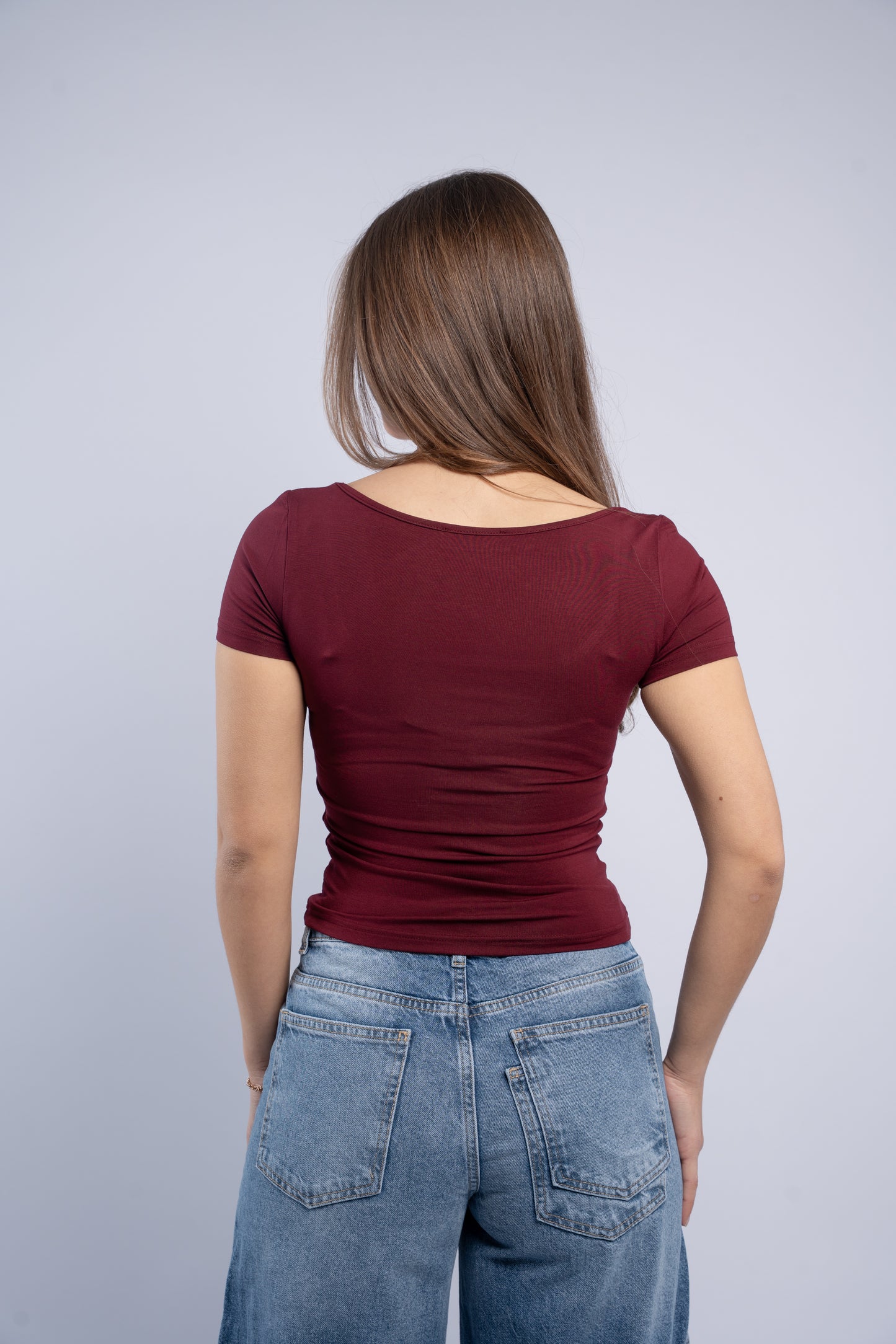 Square neck top