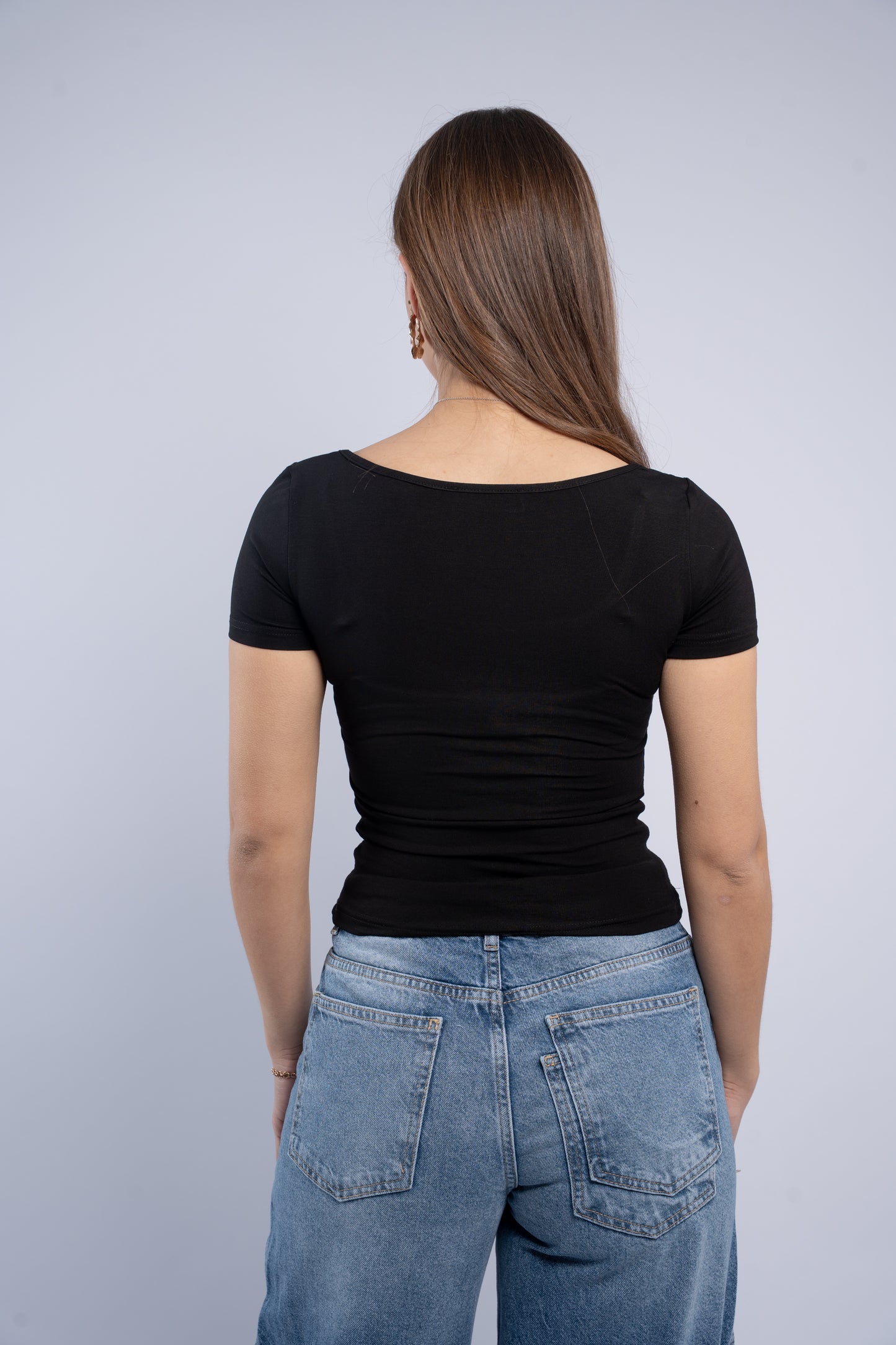 Square neck top