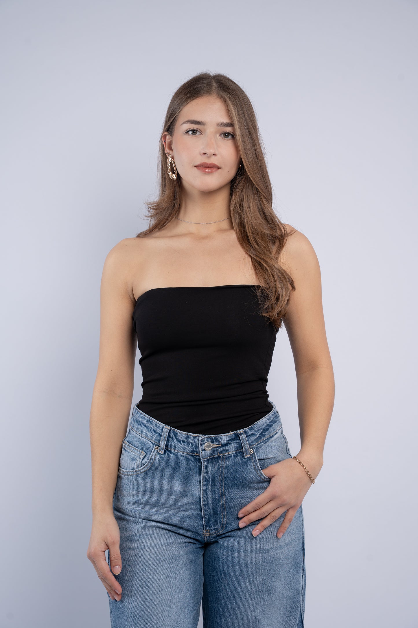Strapless top