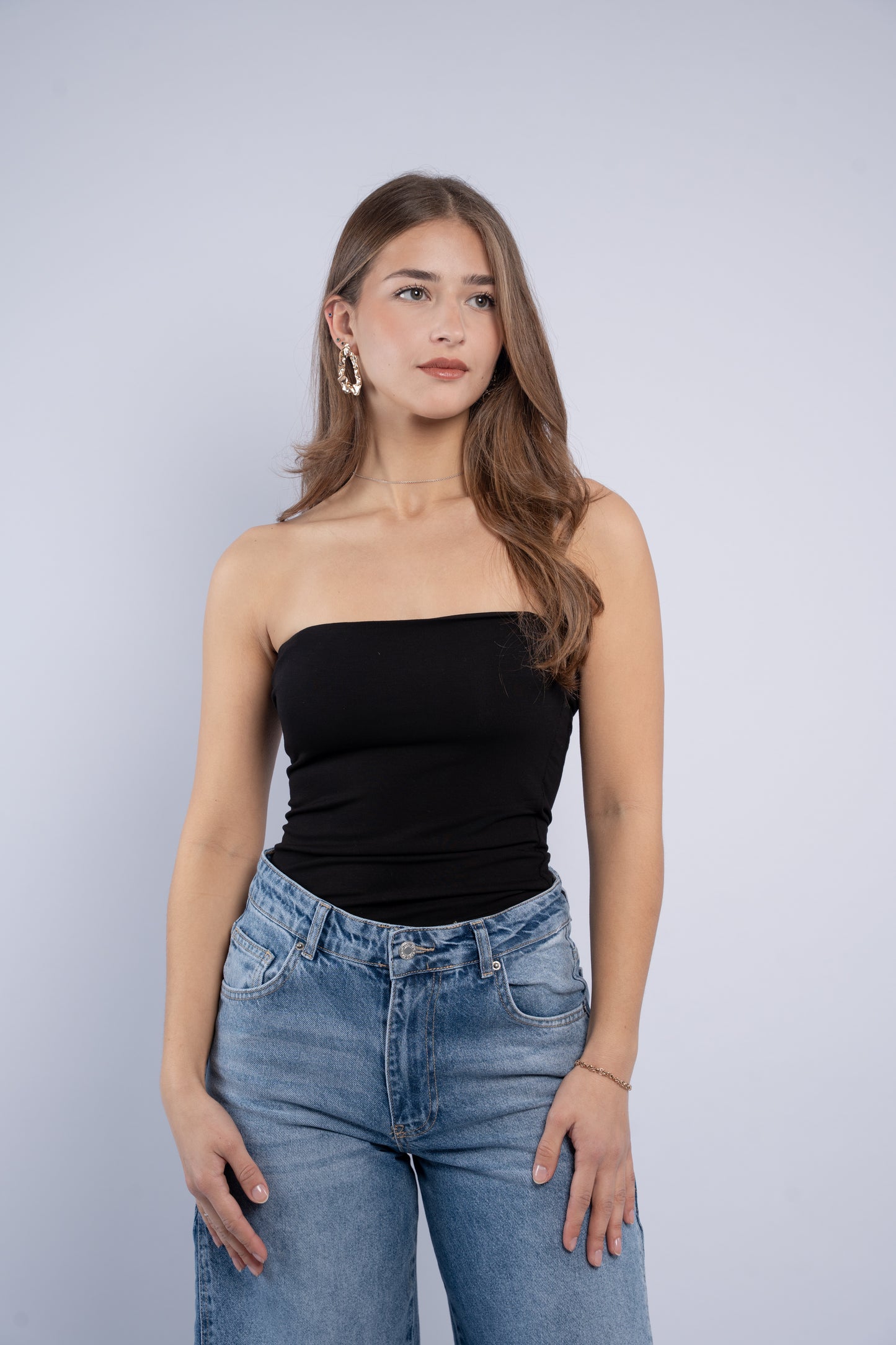 Strapless top