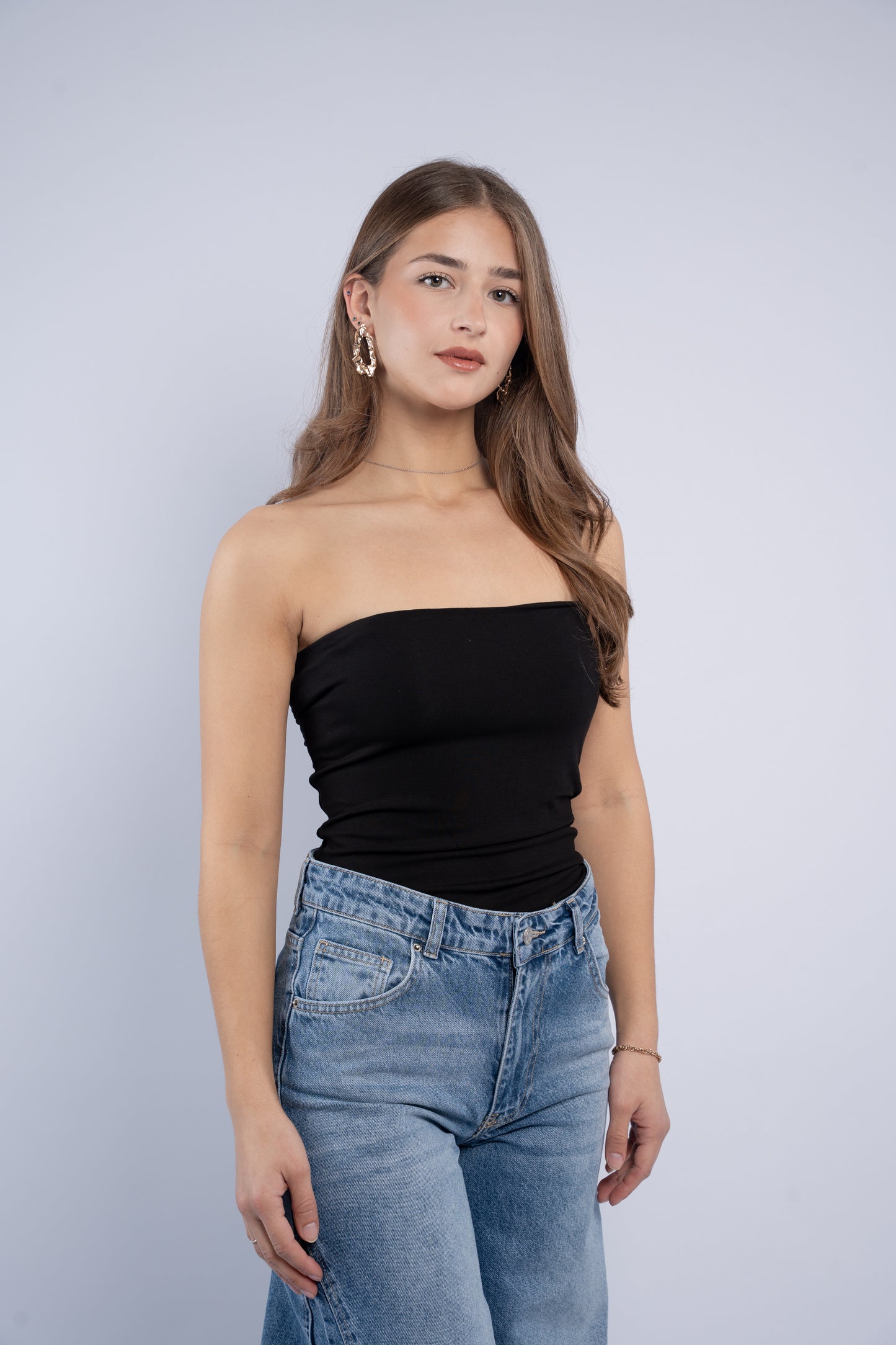 Strapless top