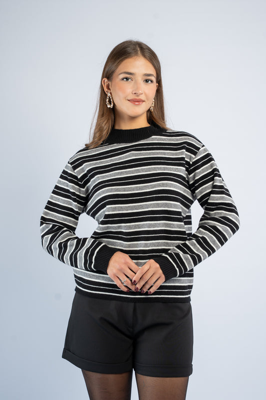 Striped knit top