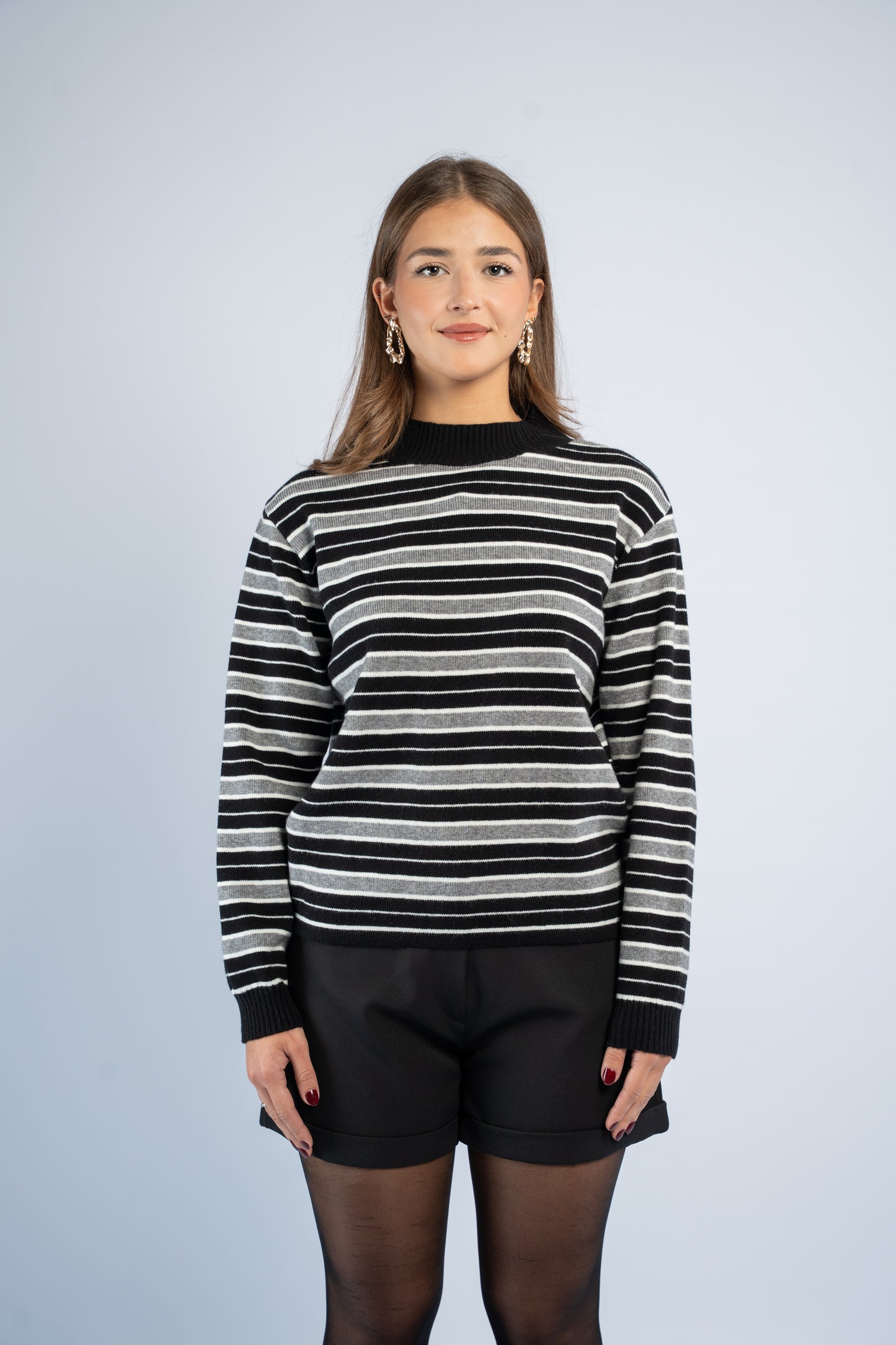 Striped knit top