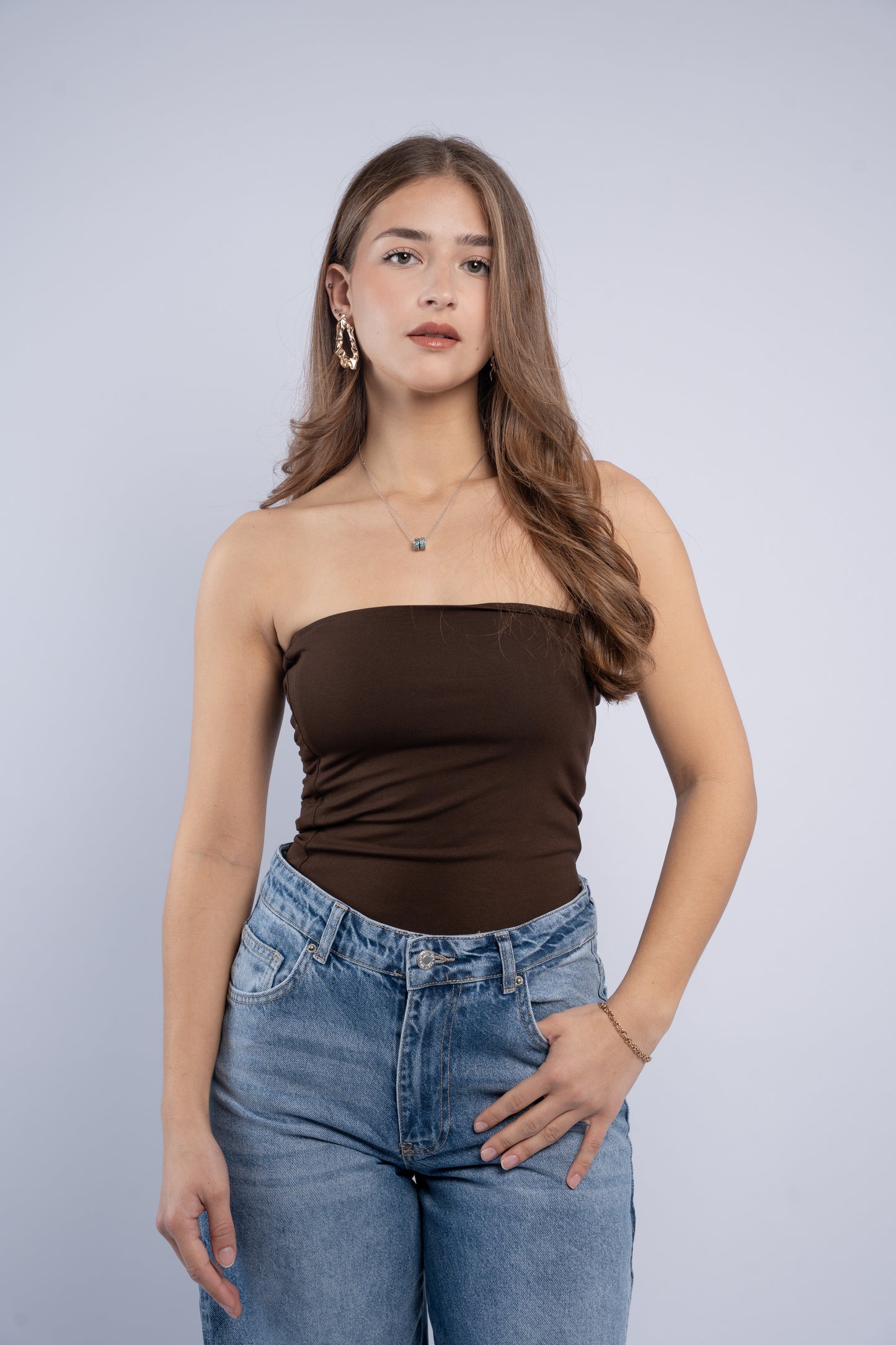 Strapless top