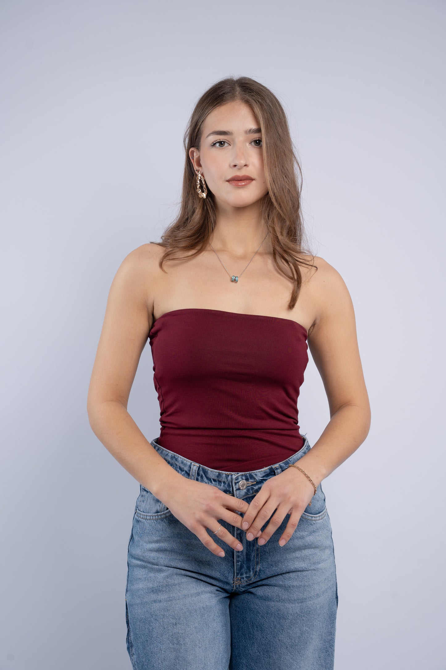 Strapless top