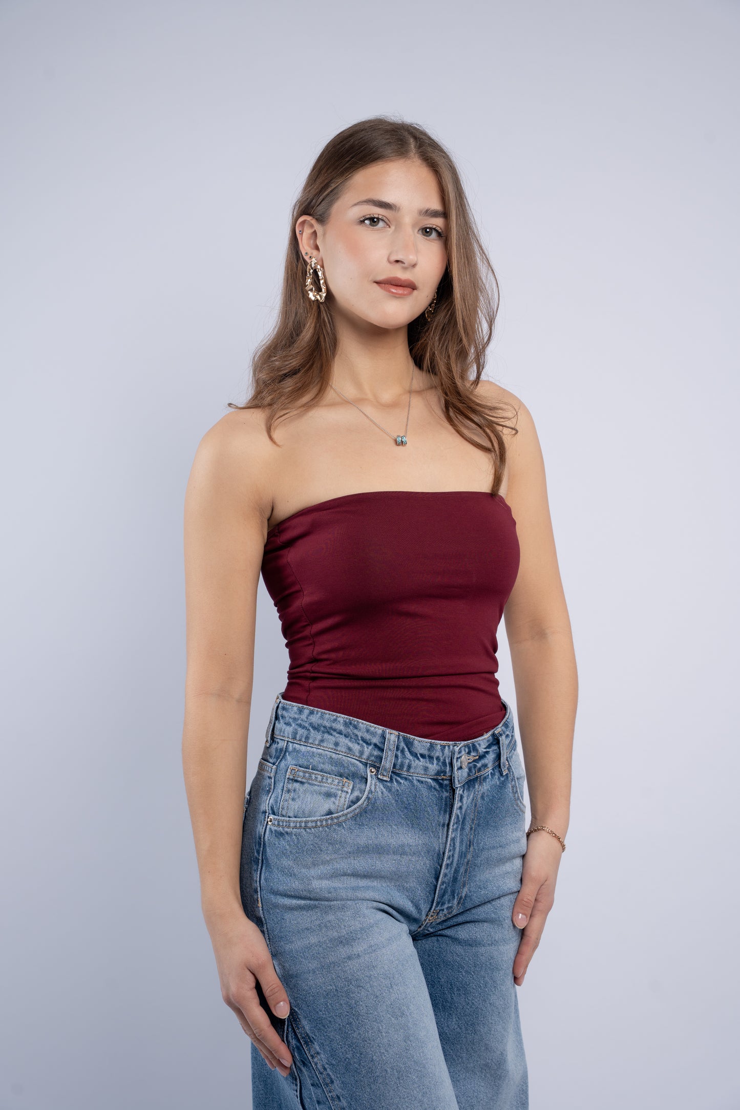 Strapless top