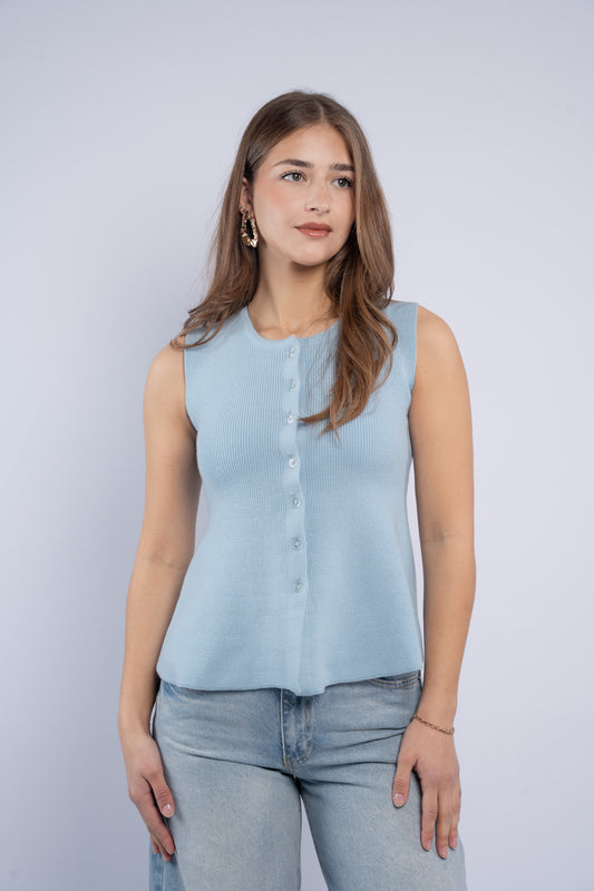 Sleeveless Knit Top