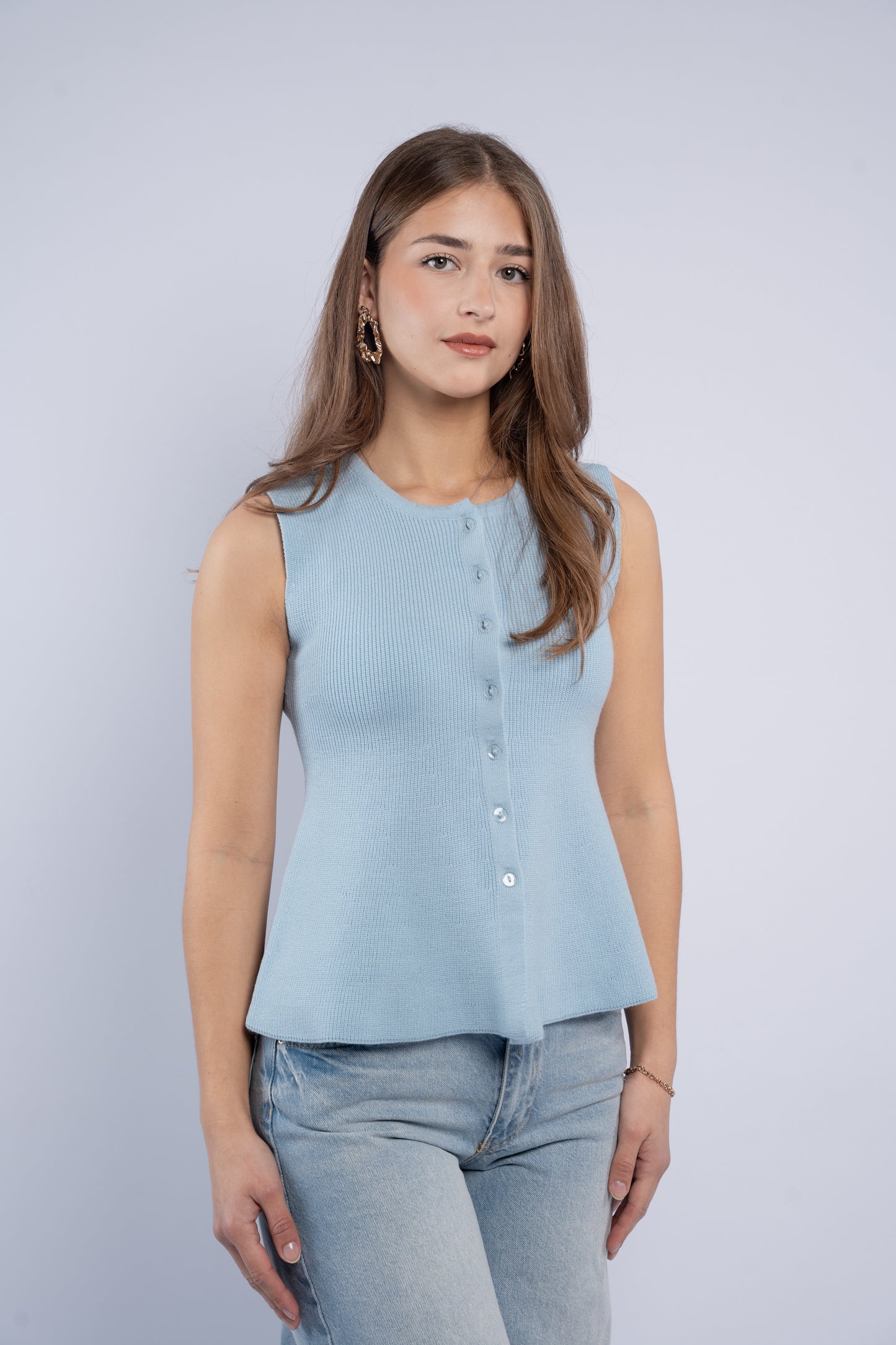Sleeveless Knit Top
