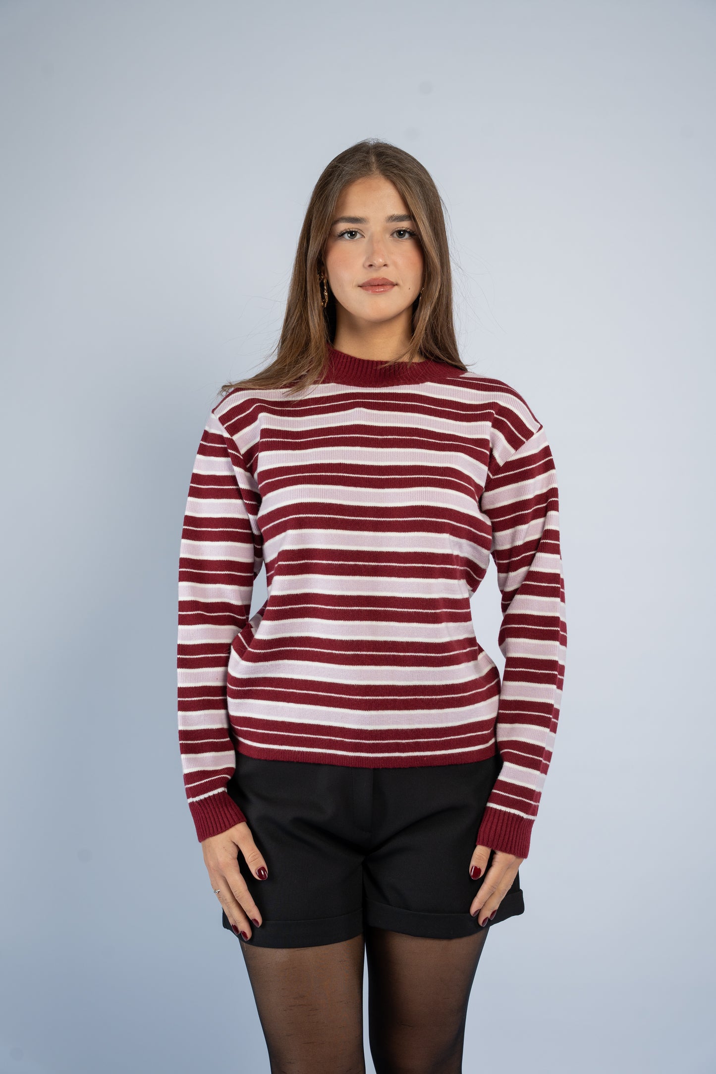 Striped knit top