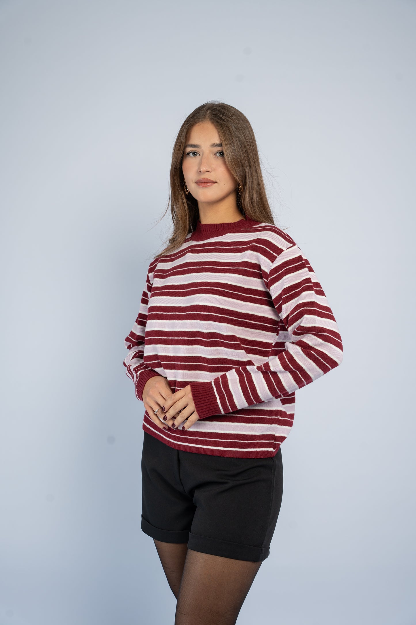 Striped knit top