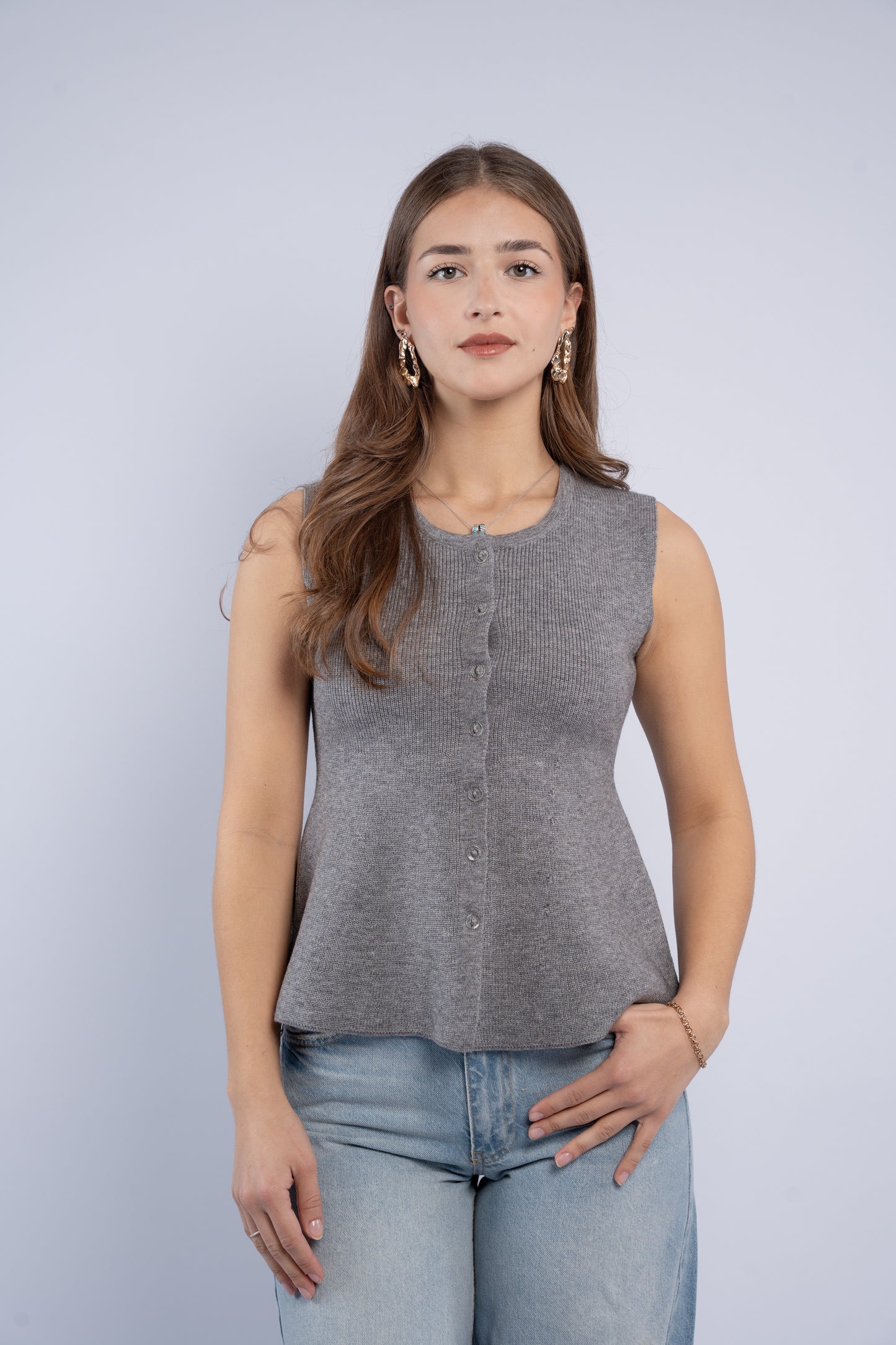 Sleeveless Knit Top