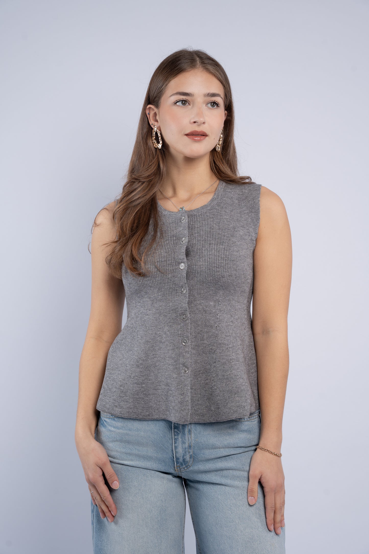 Sleeveless Knit Top