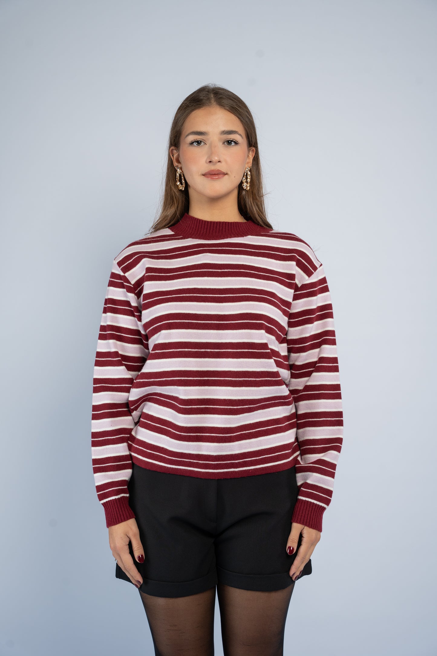 Striped knit top