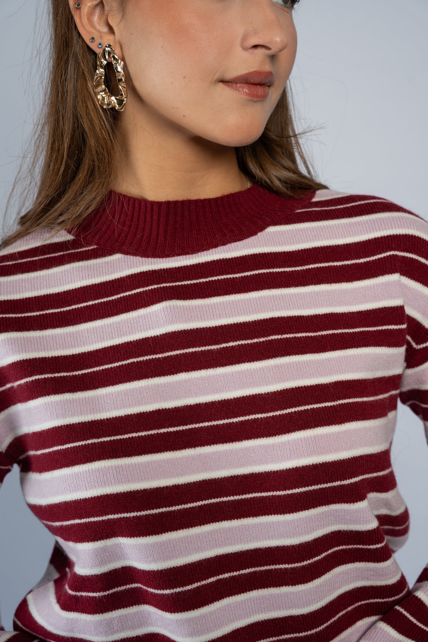 Striped knit top