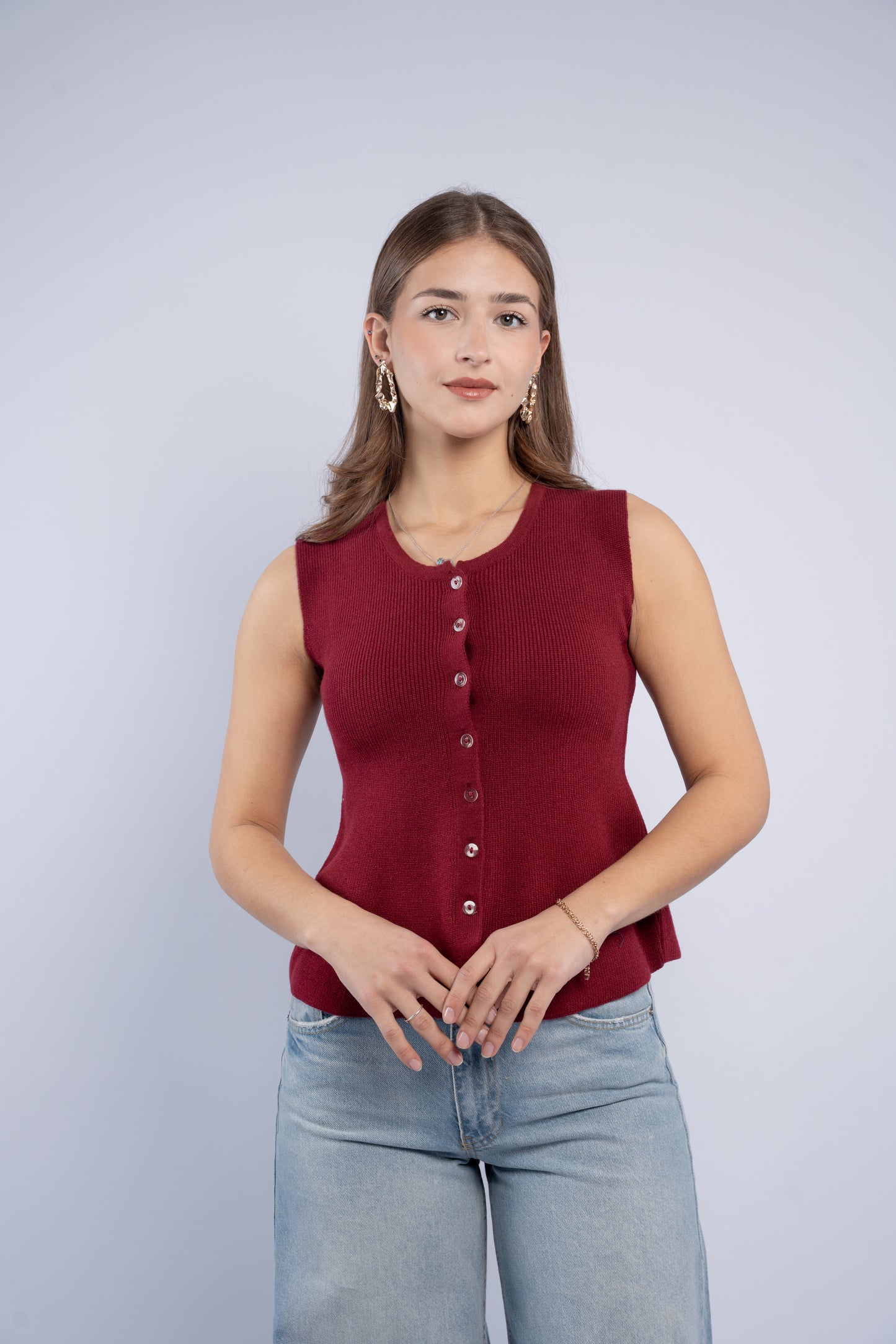 Sleeveless Knit Top