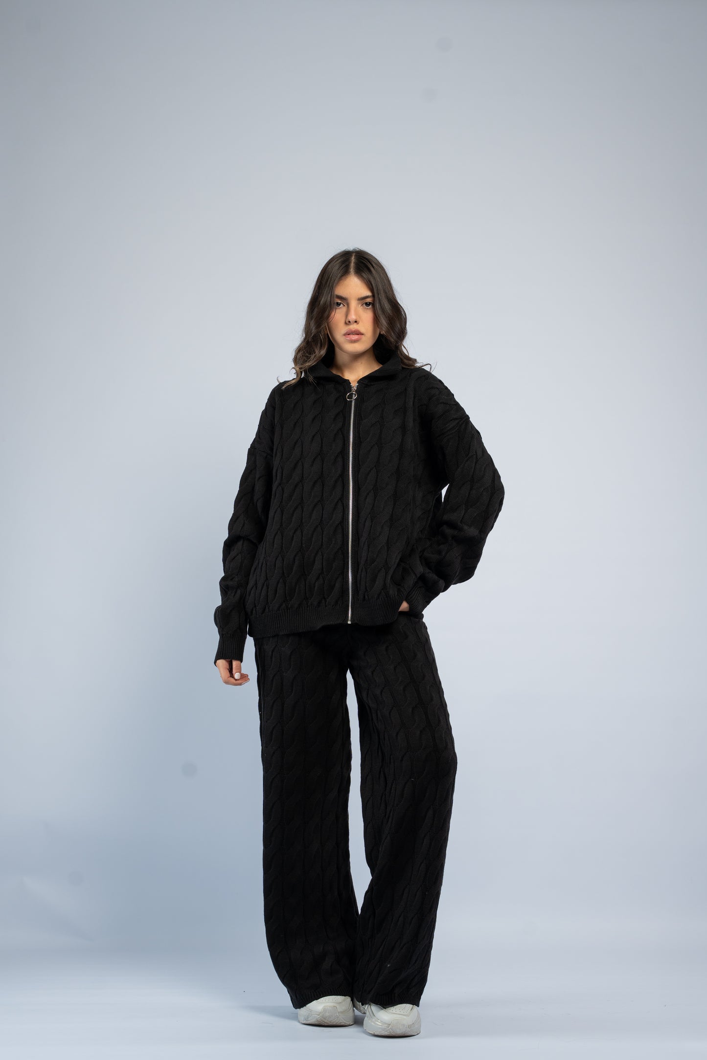 Braided zipper wool set